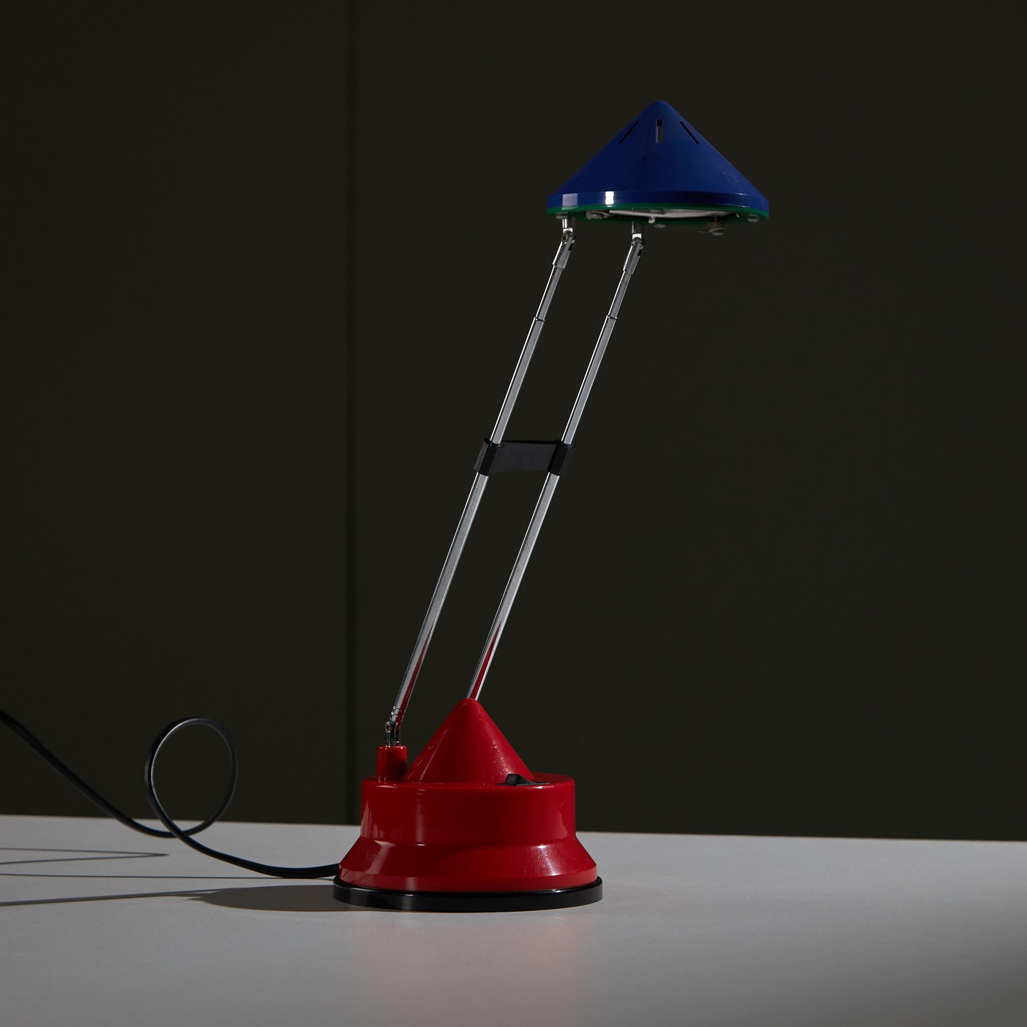 MT-952 Memphis Style Colourful Table Lamp, 1990s In Good Condition For Sale In Budapest, HU