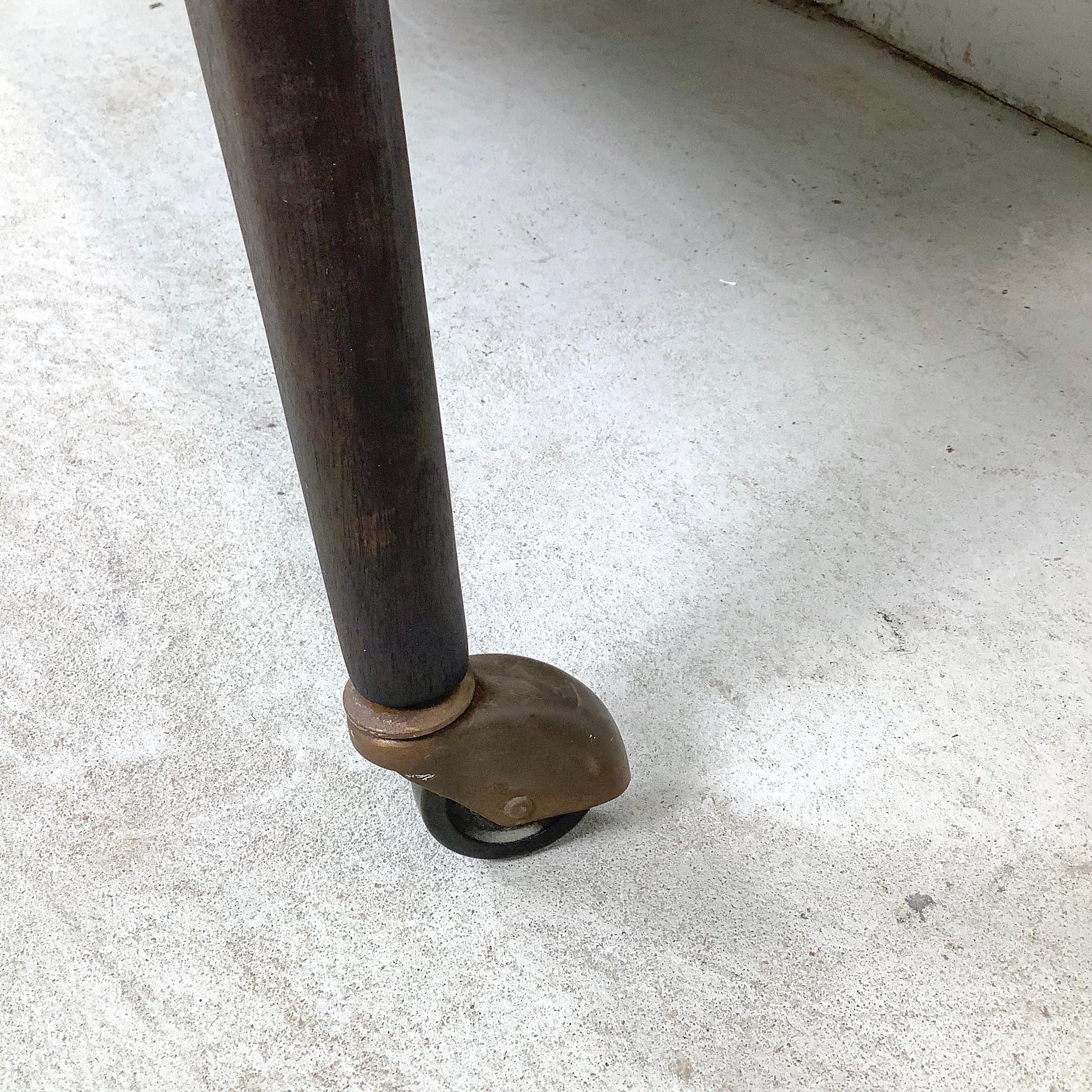 Mt. Airy Facade Mid-Century Service Cart with Drawers & Lower Shelf For Sale 7