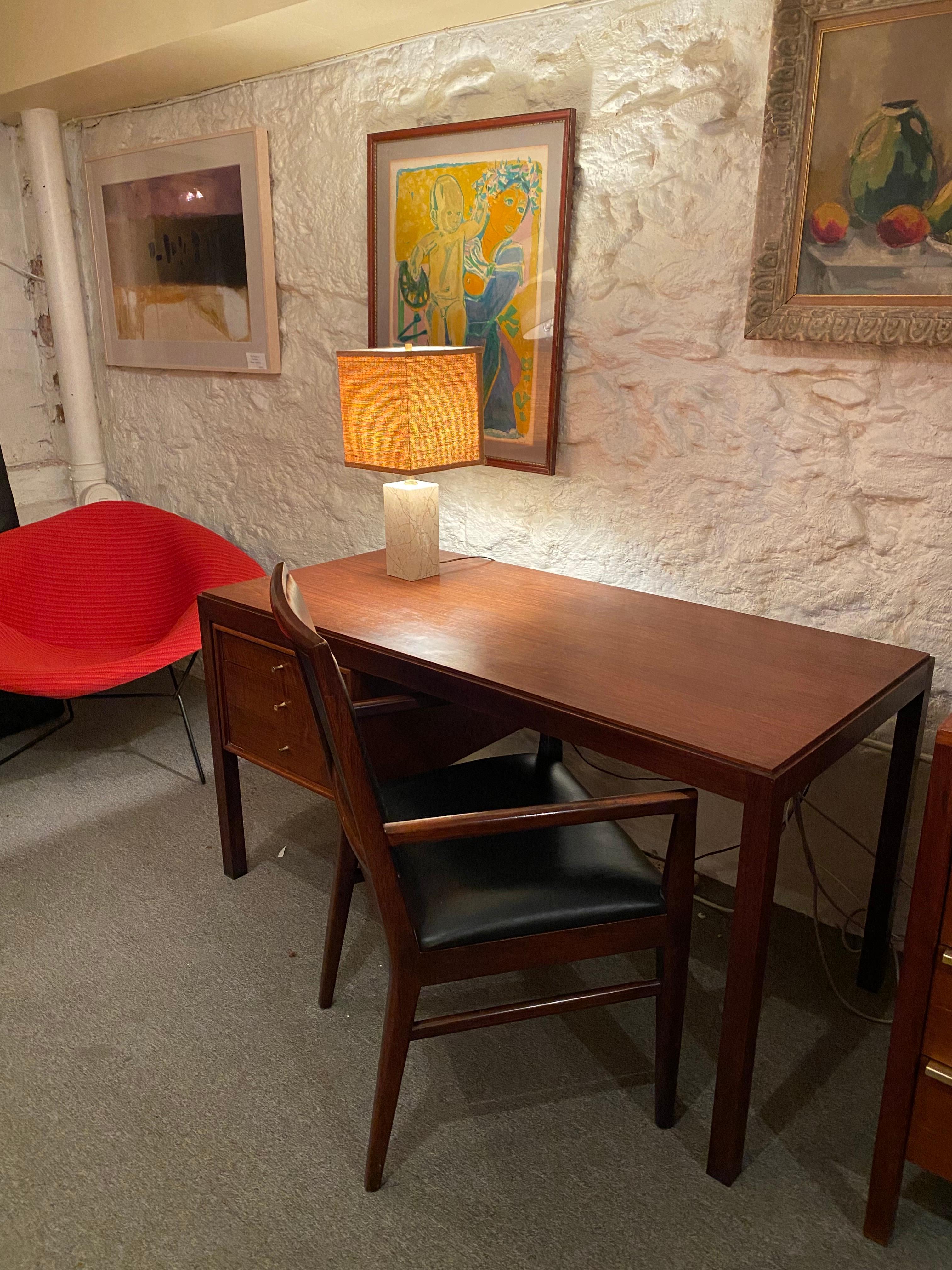 Mt Airy Walnut Desk and Chair for John Stuart For Sale 2