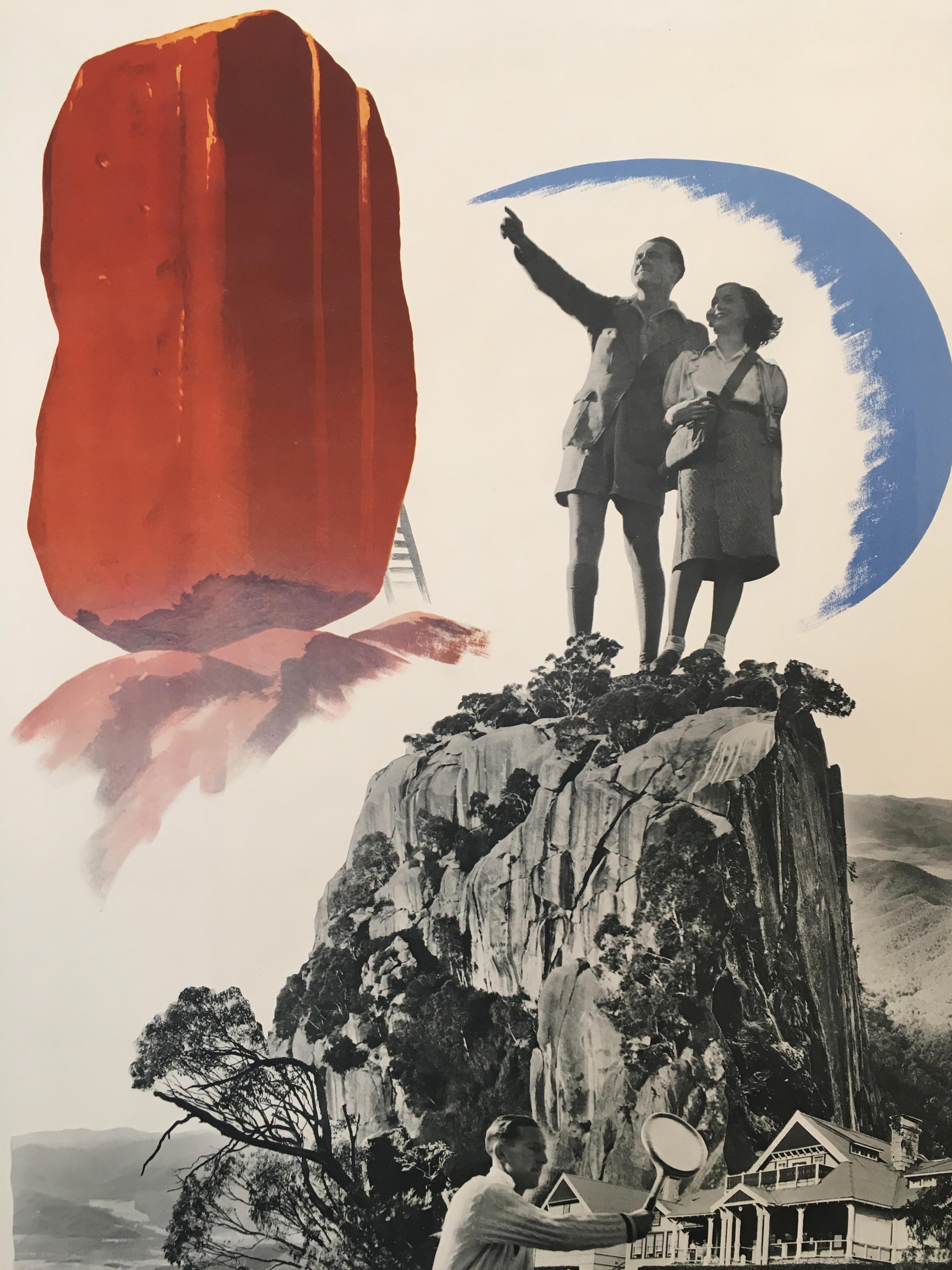 'Mt. Buffalo', Australia, 1939, original lithograph poster by Gert Sellheim

