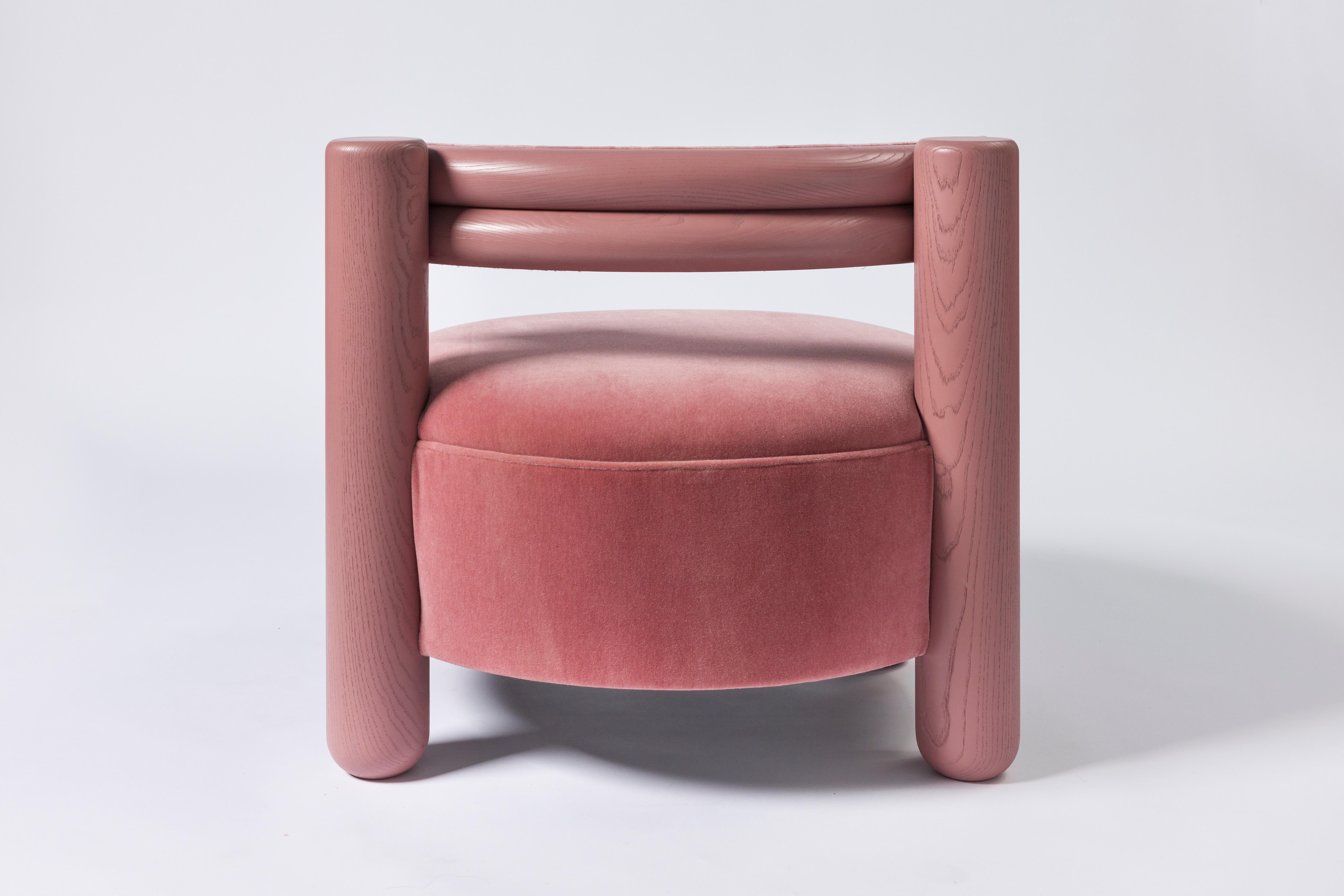 The mt. curve big chair from bnf studio is a commanding yet sophisticated presence for any space. Crafted from sturdy ash hardwood and upholstered in sumptuous mohair velvet, this oversized chair is designed with both comfort and style in mind.