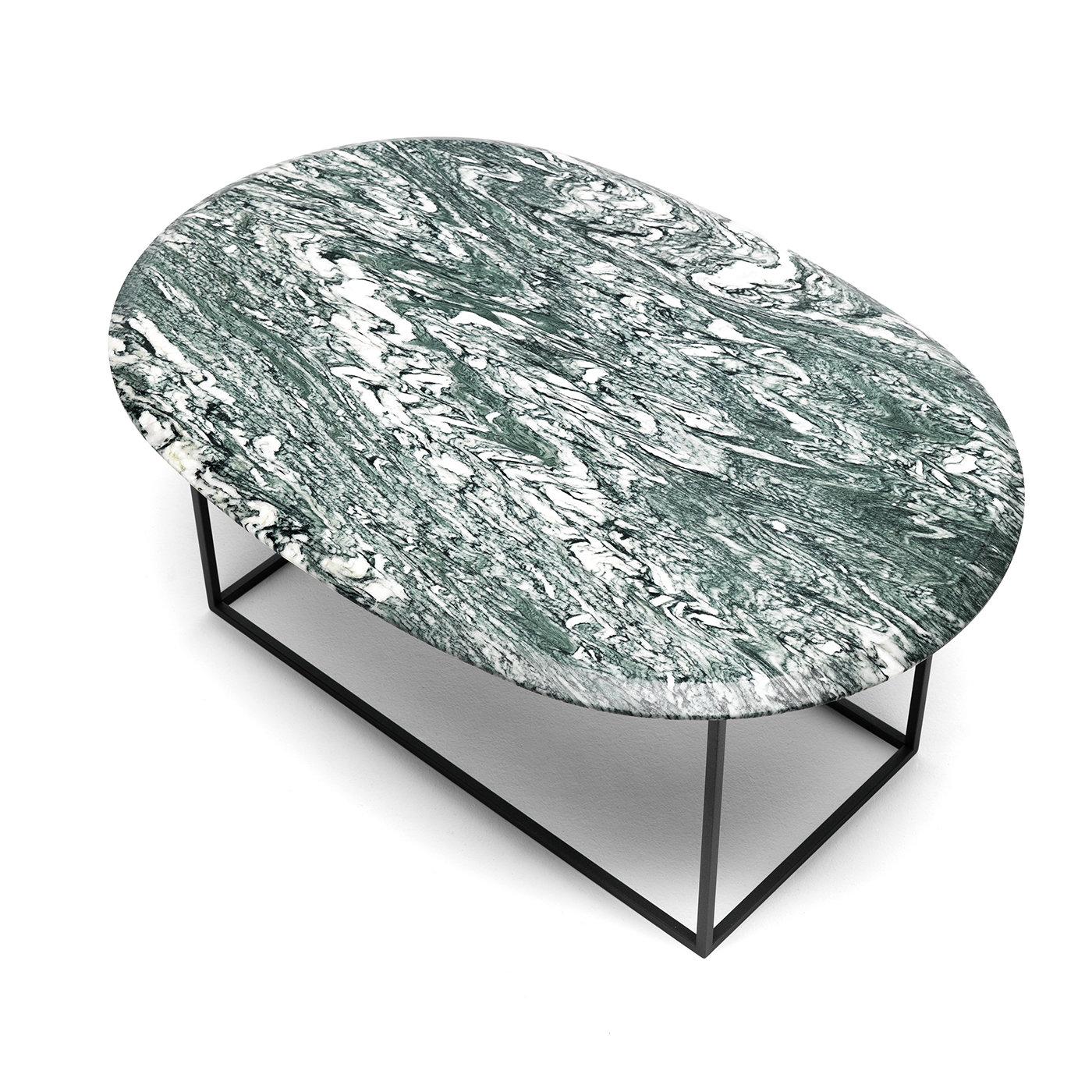 Italian MT Low Coffee Table with Cipollino Marble Top