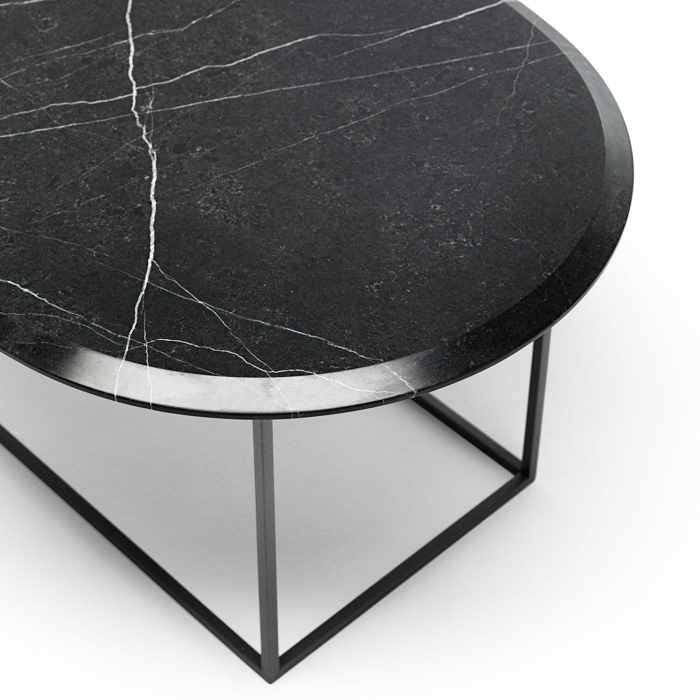 Italian MT Low Coffee Table with New Saint Laurent Marble Top