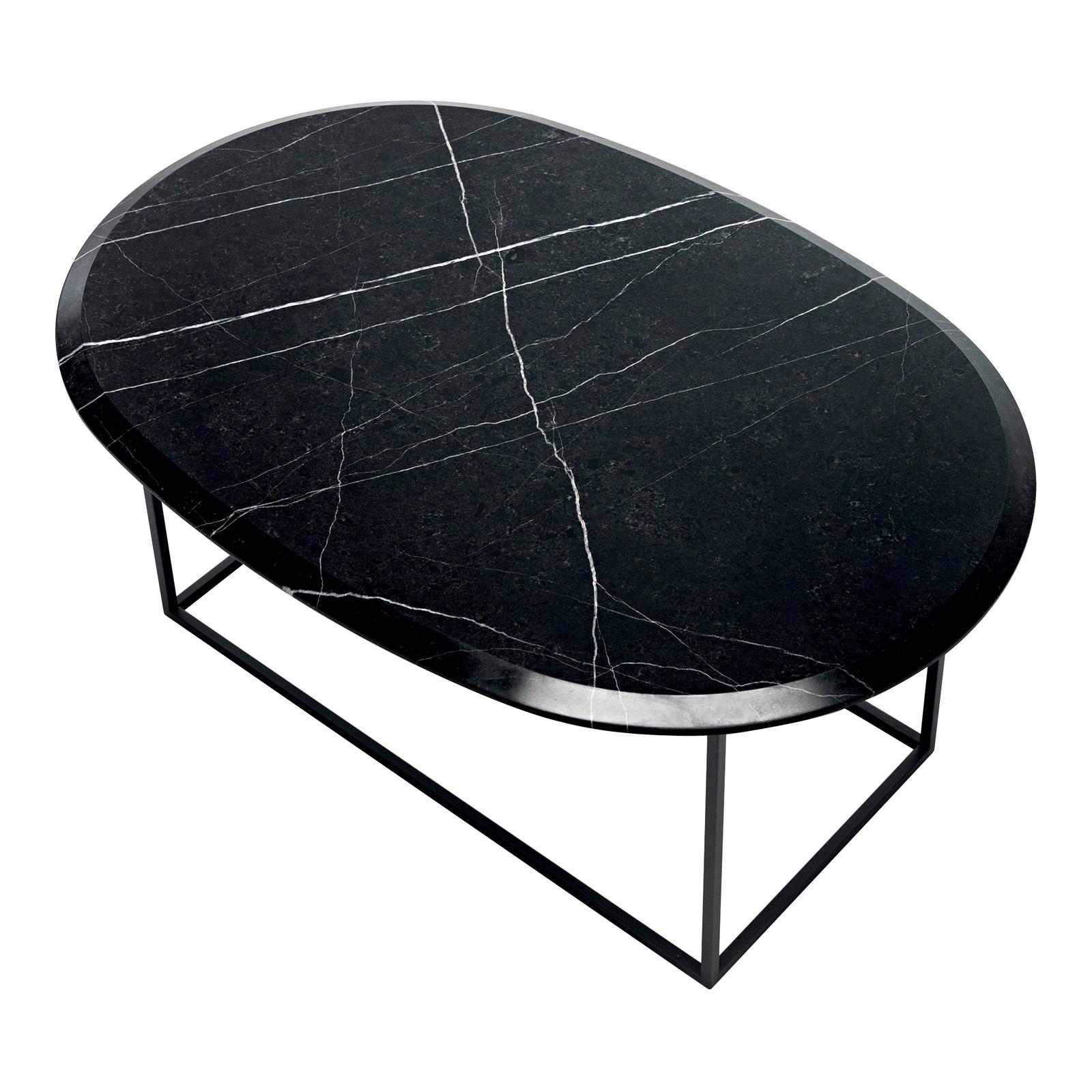 MT Low Coffee Table with New Saint Laurent Marble Top