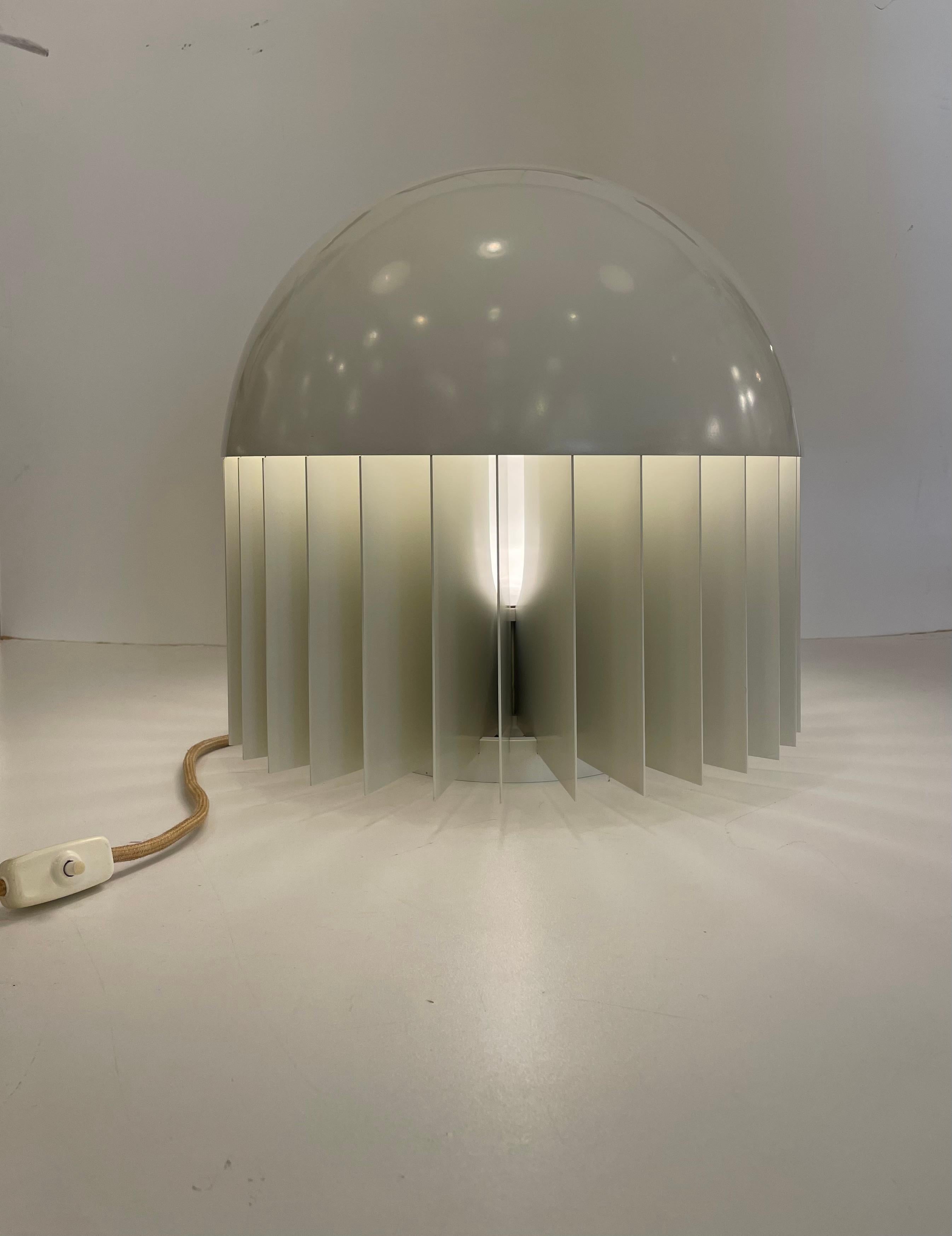 Enameled MT, Table Lamp by Giancarlo Mattioli for Sirrah, 1969 For Sale