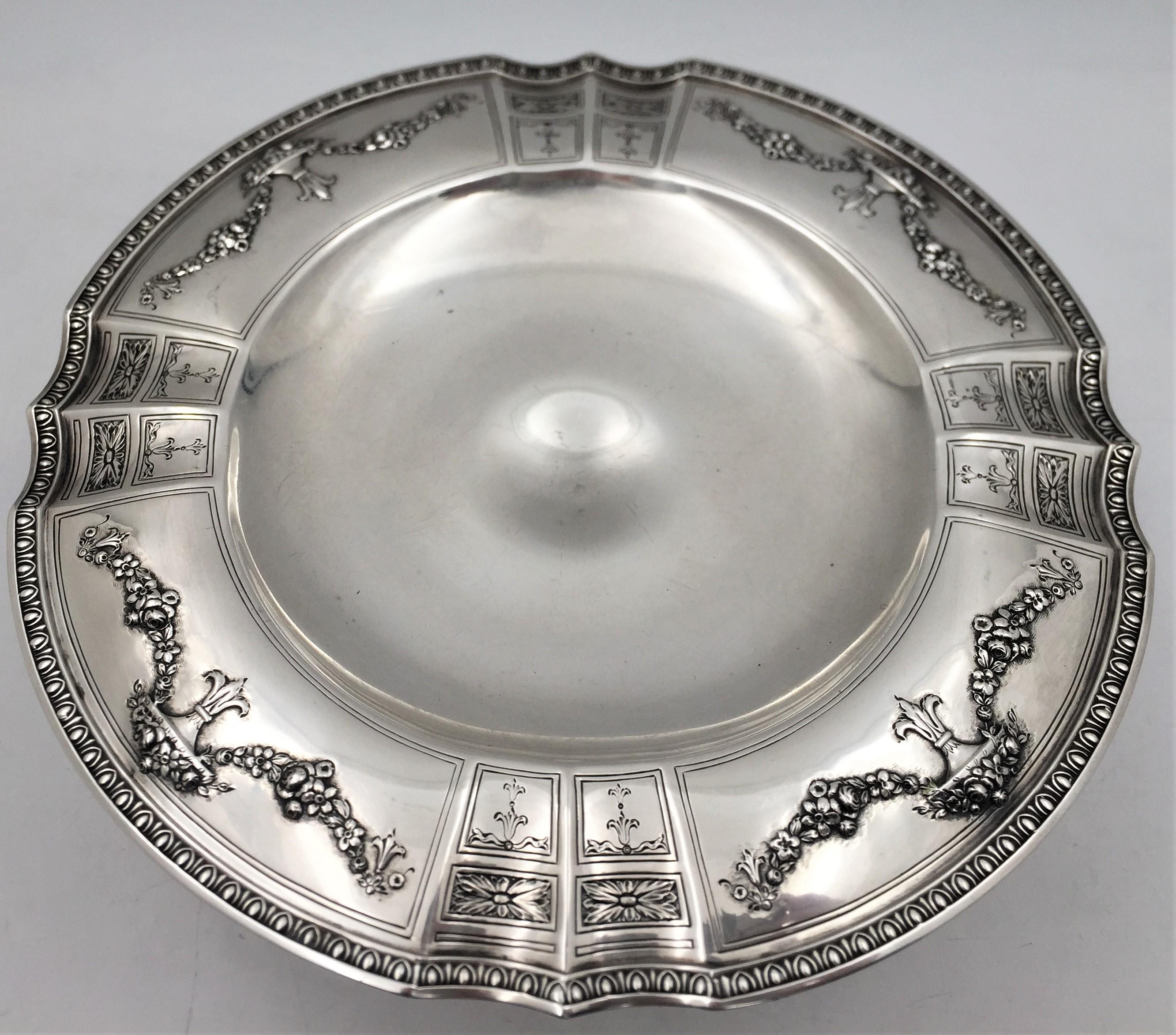 American Mt. Vernon Sterling Silver Early 20th Century Compote Centerpiece Dish For Sale