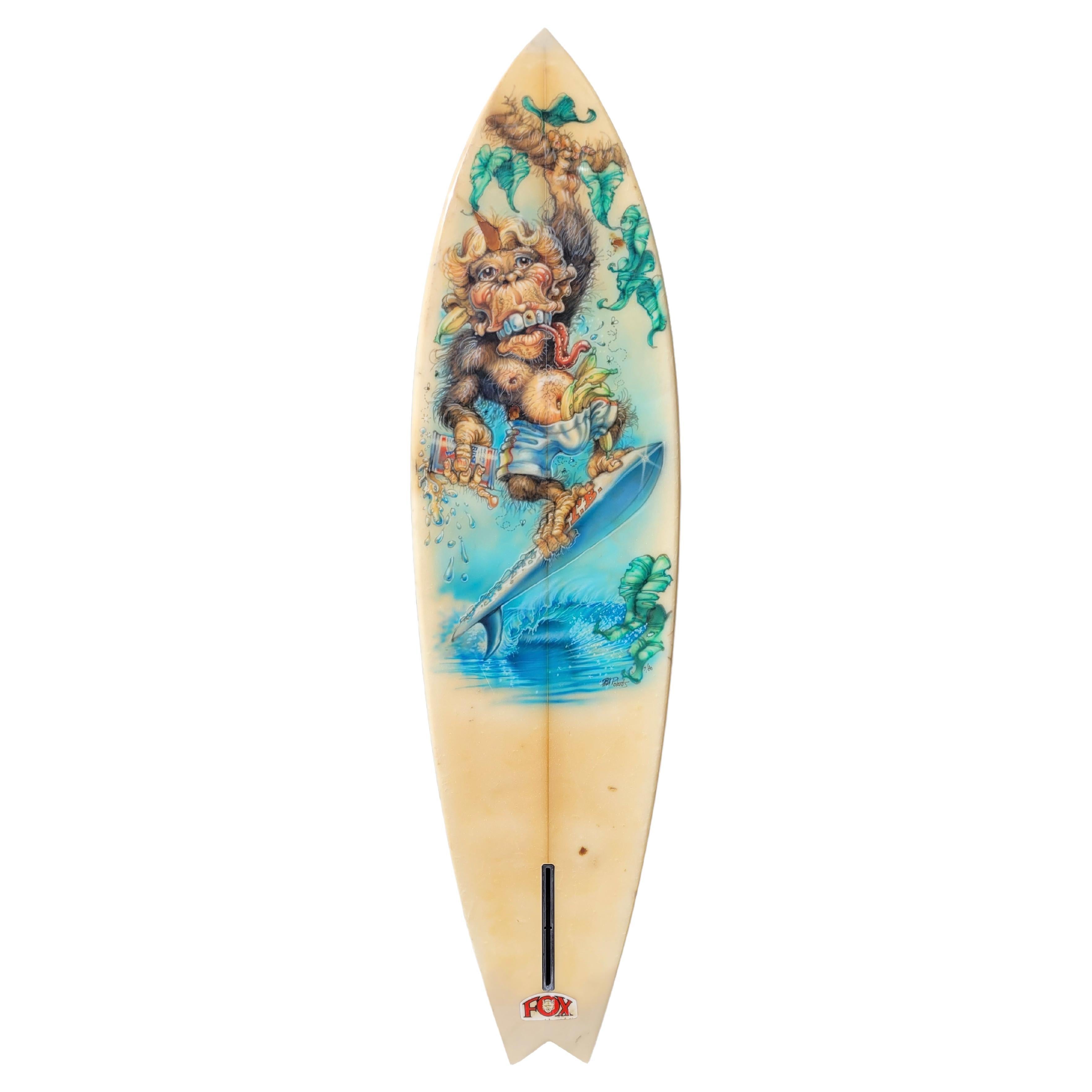 M.T.B. ‘Surfing Monkey’ Surfboard Mural by Phil Roberts For Sale