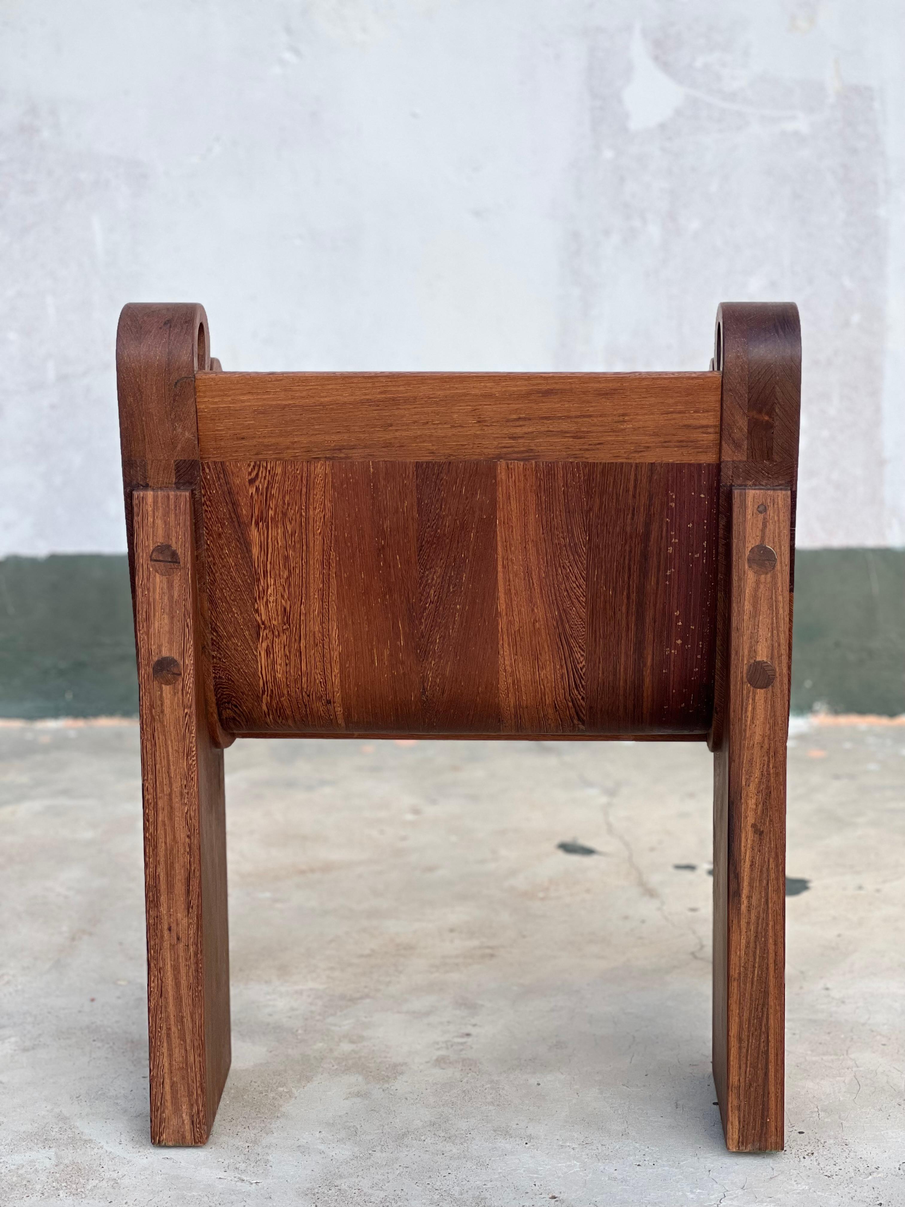 Botswanan Mti Lounge chair (aka Tree of life chair), in sustainable Panga Panga wood For Sale