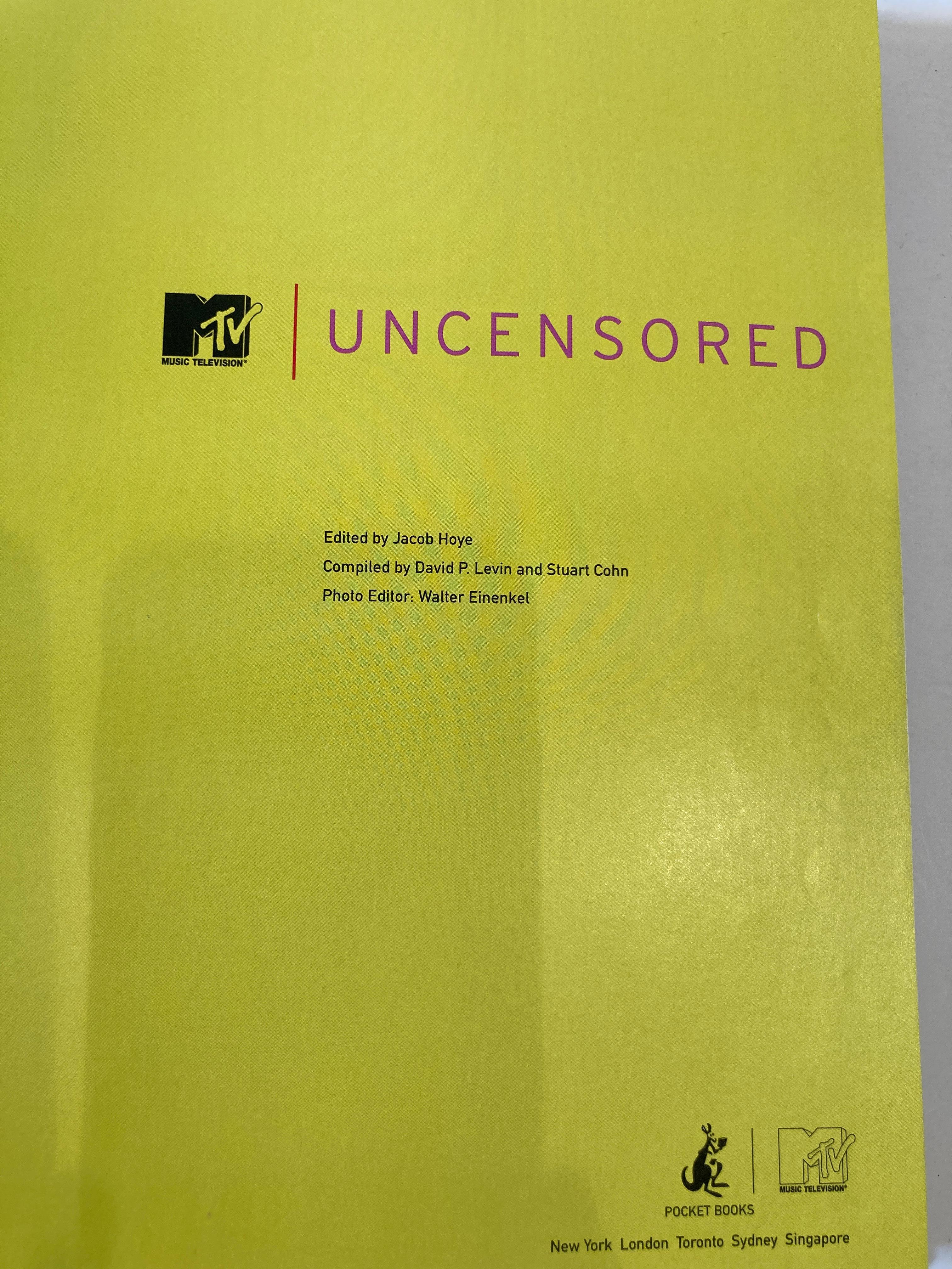 American MTV Uncensored by MTV Staff 2001, Hardcover Coffee Table Book