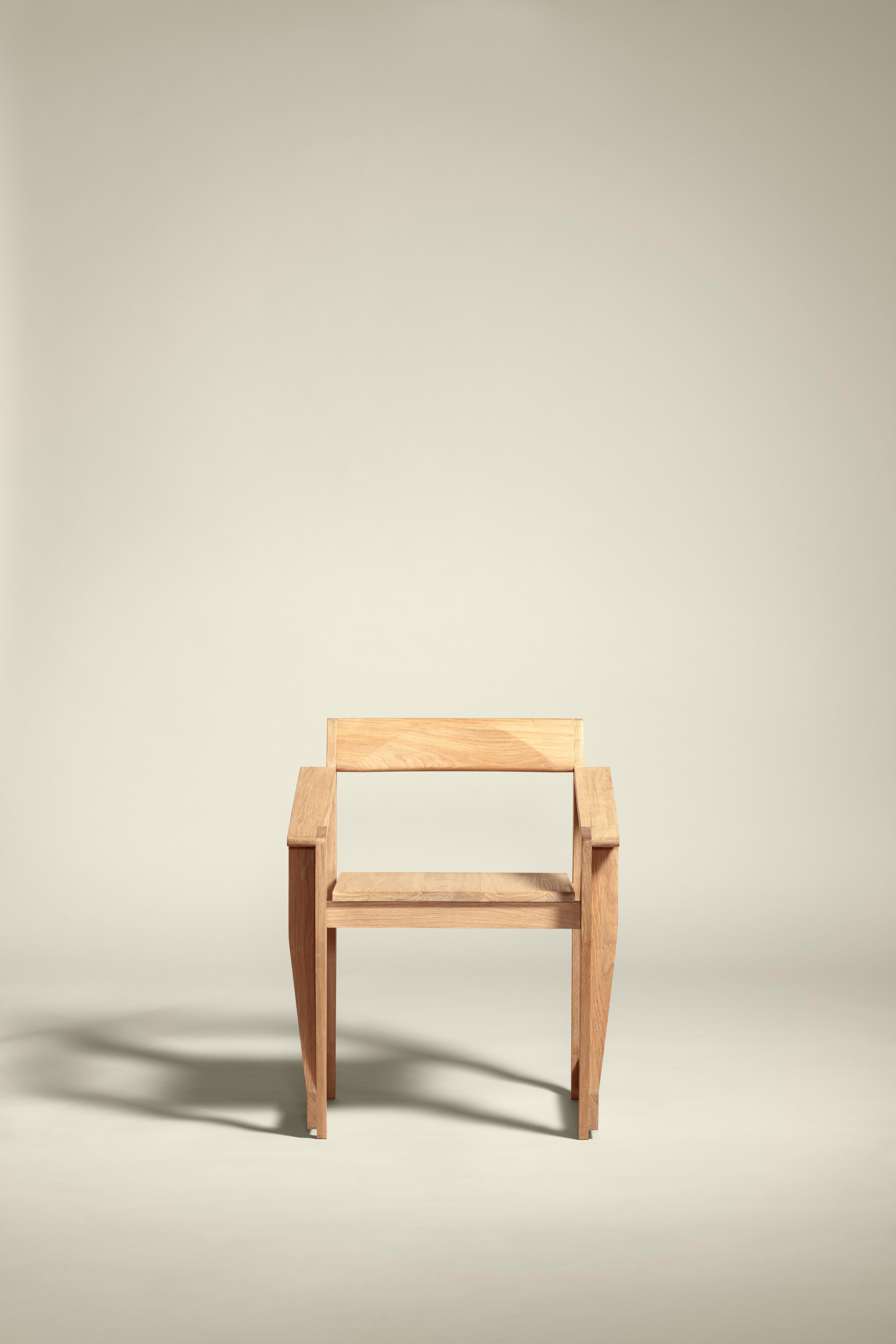 Oiled MŪ192 Occasional Chair in Oak by MŪVEK For Sale