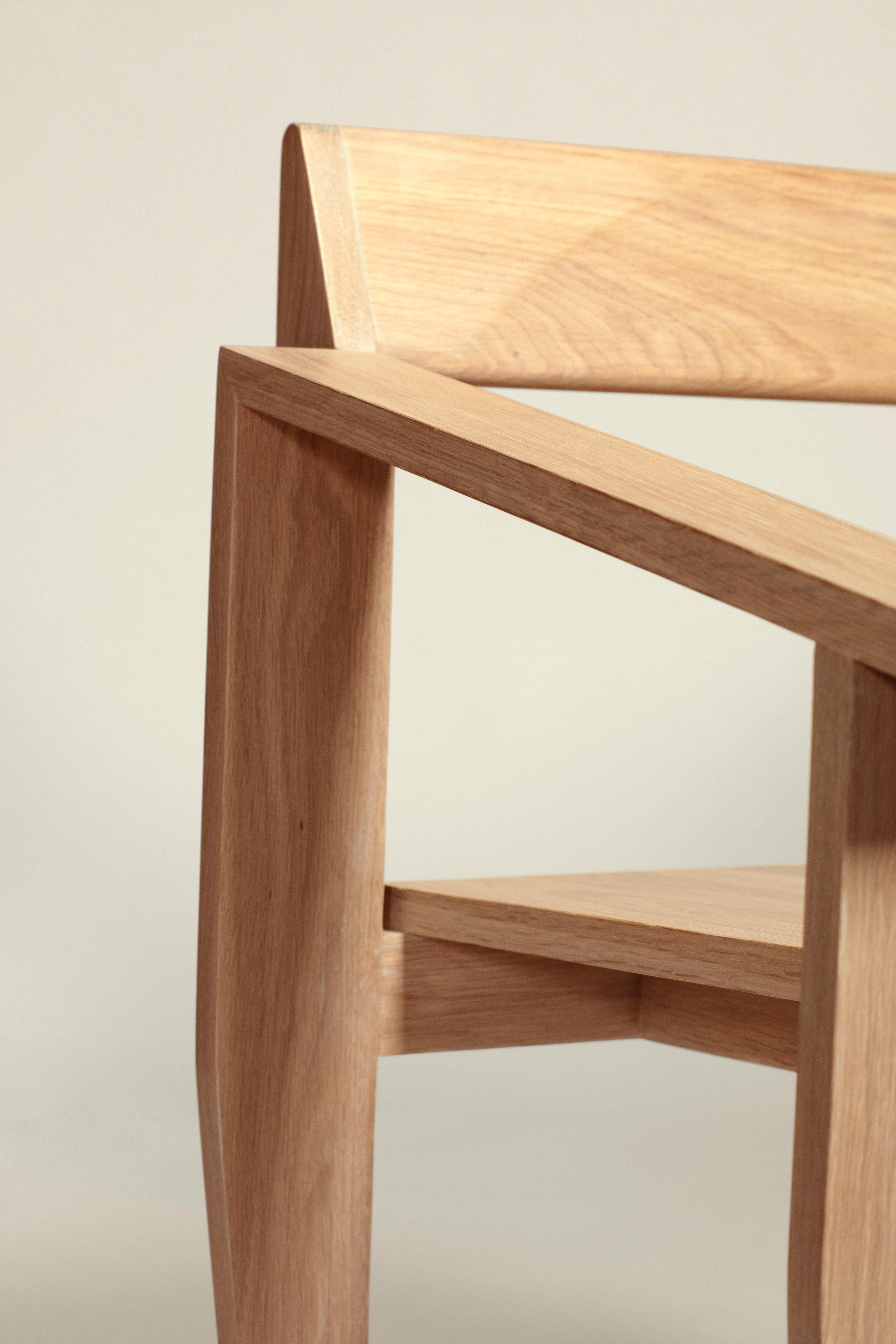 MŪ192 Occasional Chair in Oak by MŪVEK In New Condition For Sale In Cape Town, Western Cape