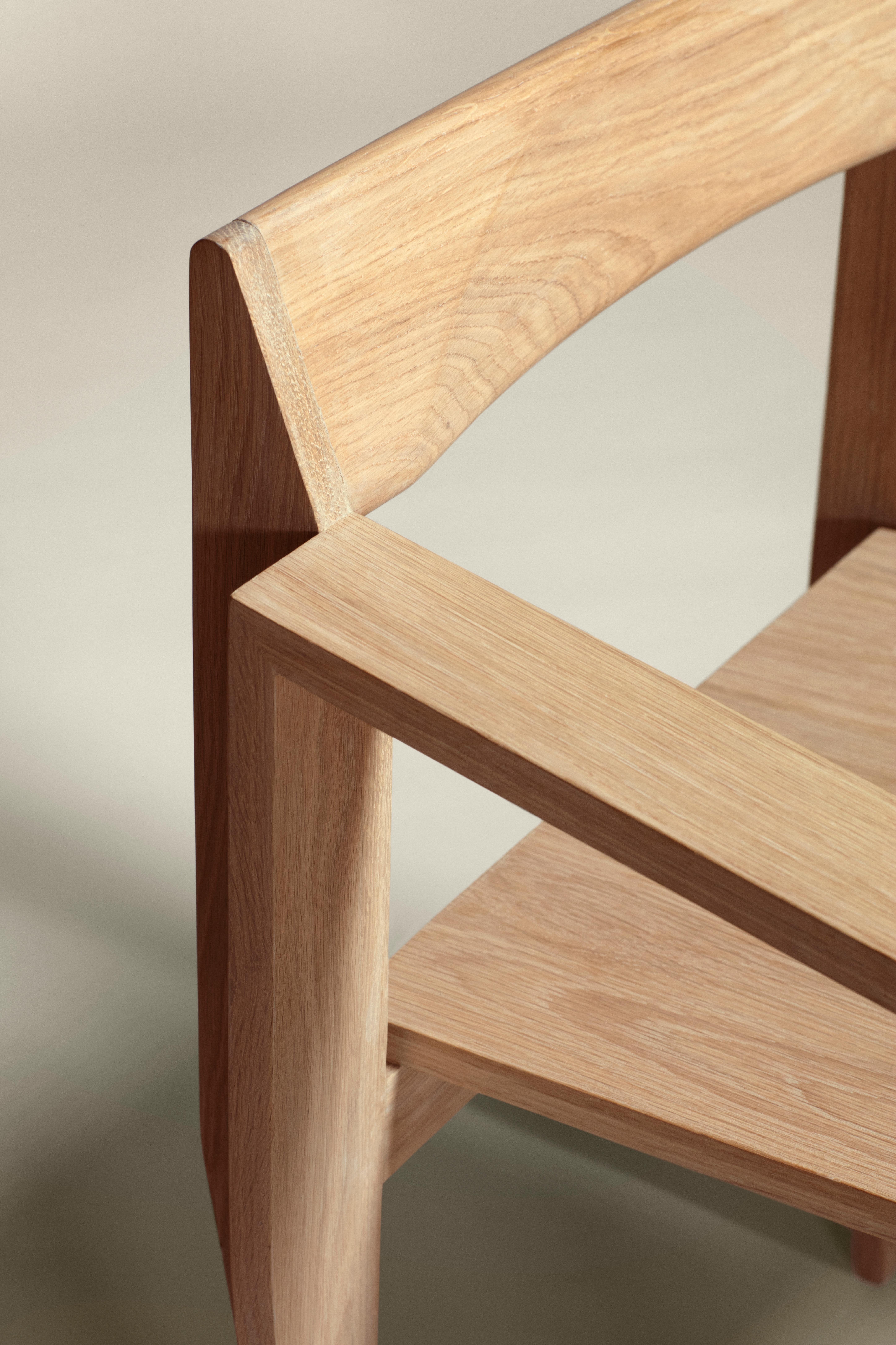 Contemporary MŪ192 Occasional Chair in Oak by MŪVEK For Sale