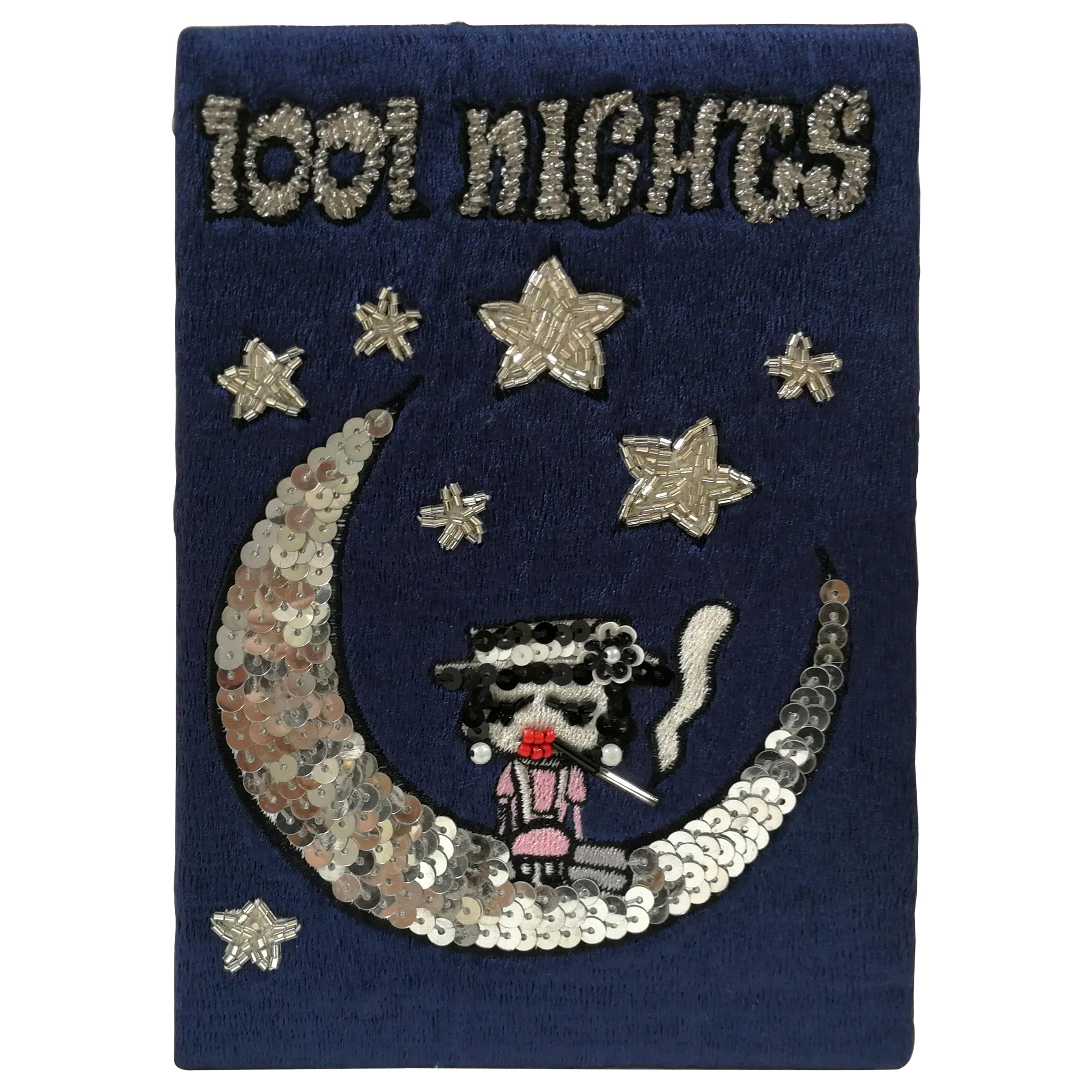 Mua Mua Coco 1001 Nights Blu Book Pochette Shoulder Bag