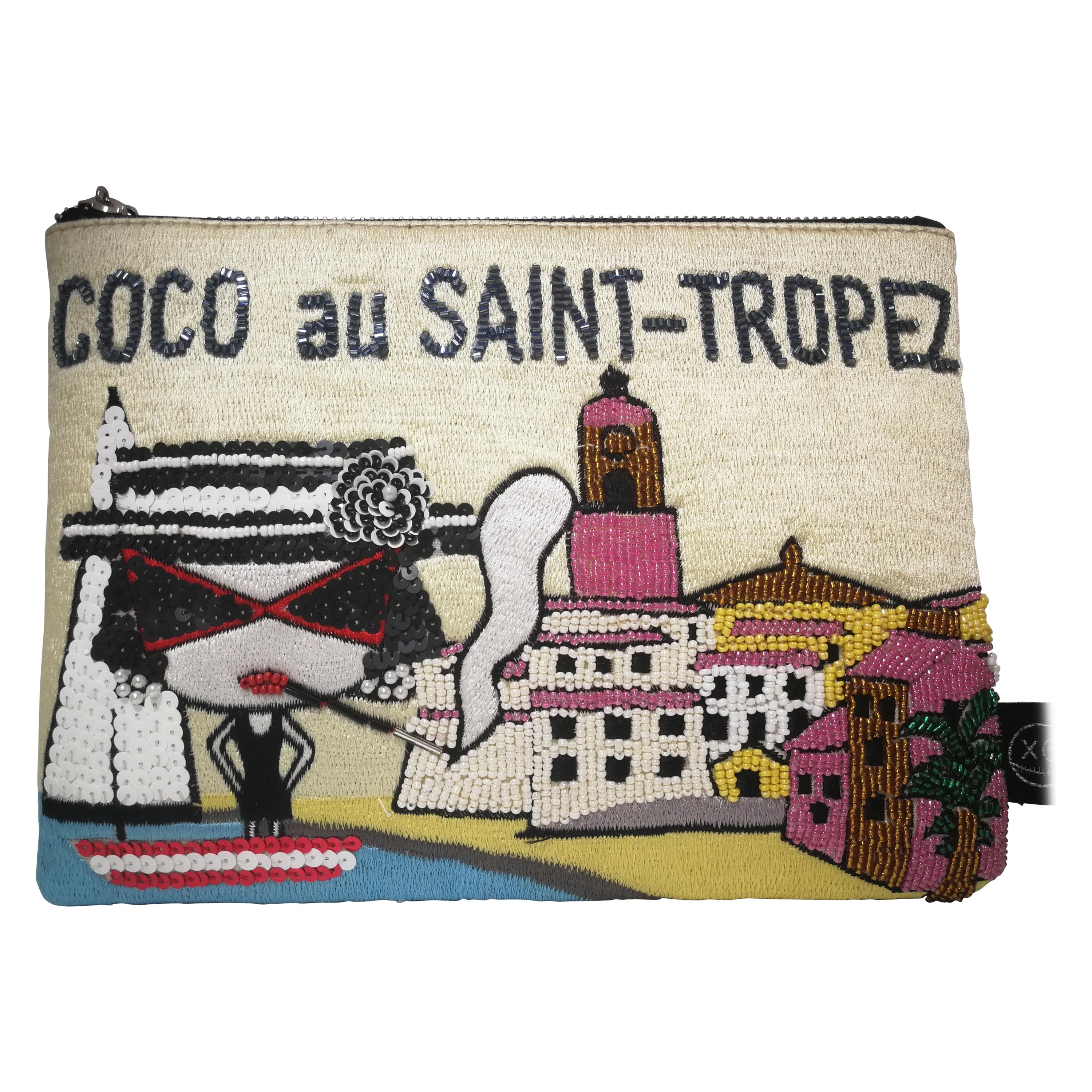 Mua Mua Coco Au Saint Tropez Small Zip Pochette