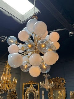 Muano Baby Blue "Cloud" Sputnik Chandelier