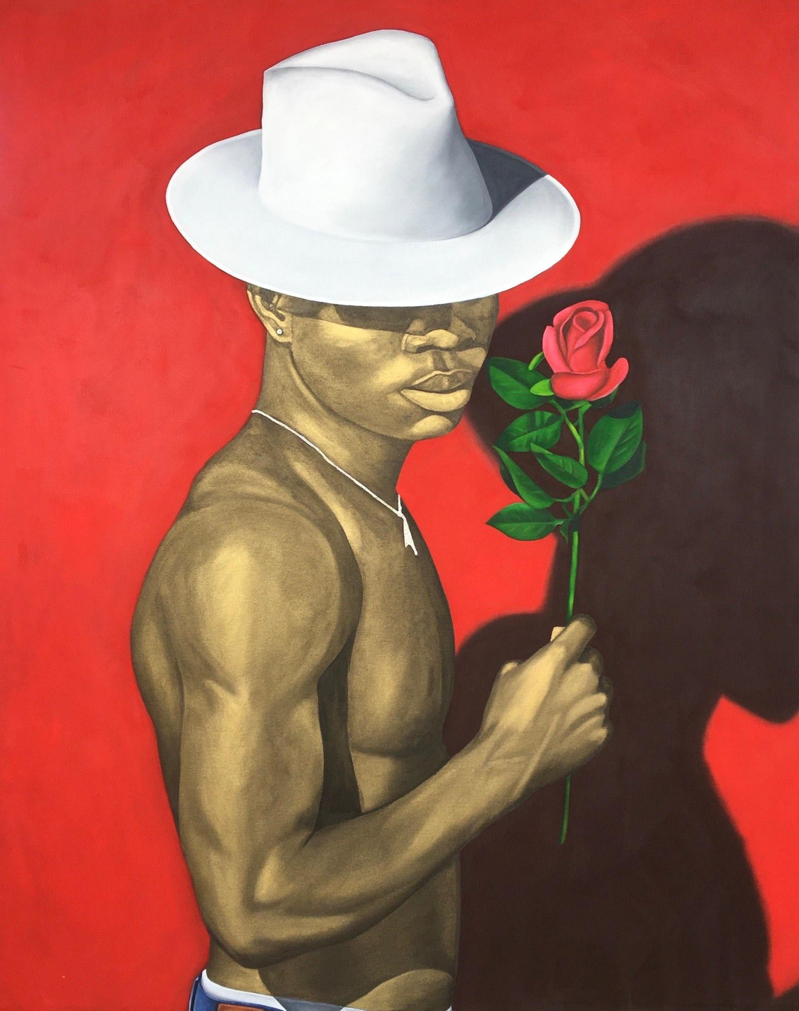 Mubaraq Yusuf Figurative Painting - Be A Man