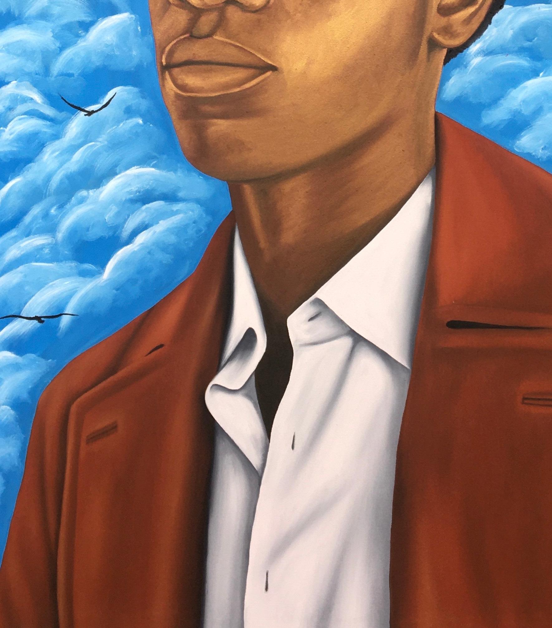 Mubaraq Yusuf is a rising star in the contemporary art scene, known for his ability to blend traditional techniques with modern themes. 