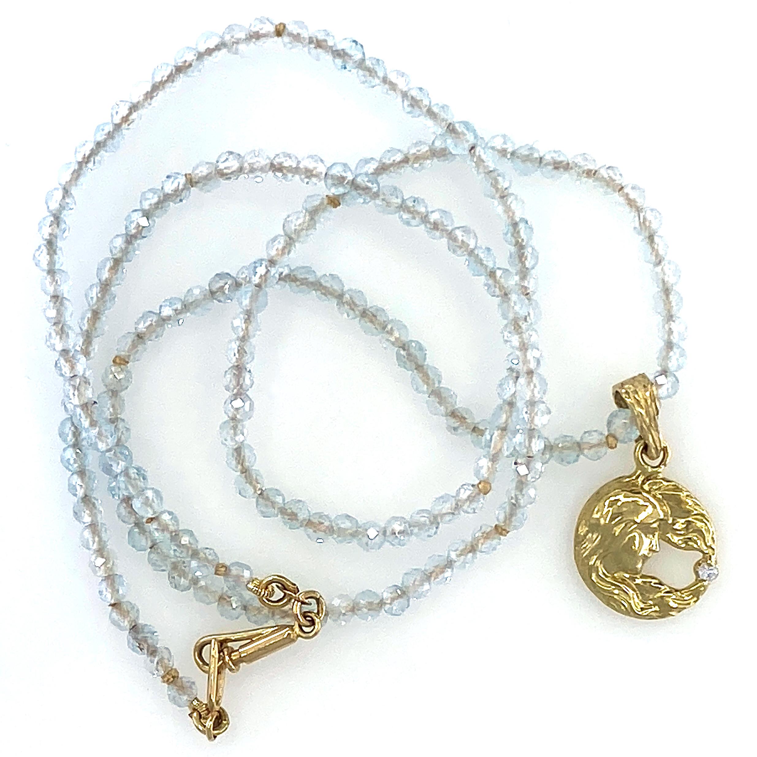 aquamarine mermaid necklace