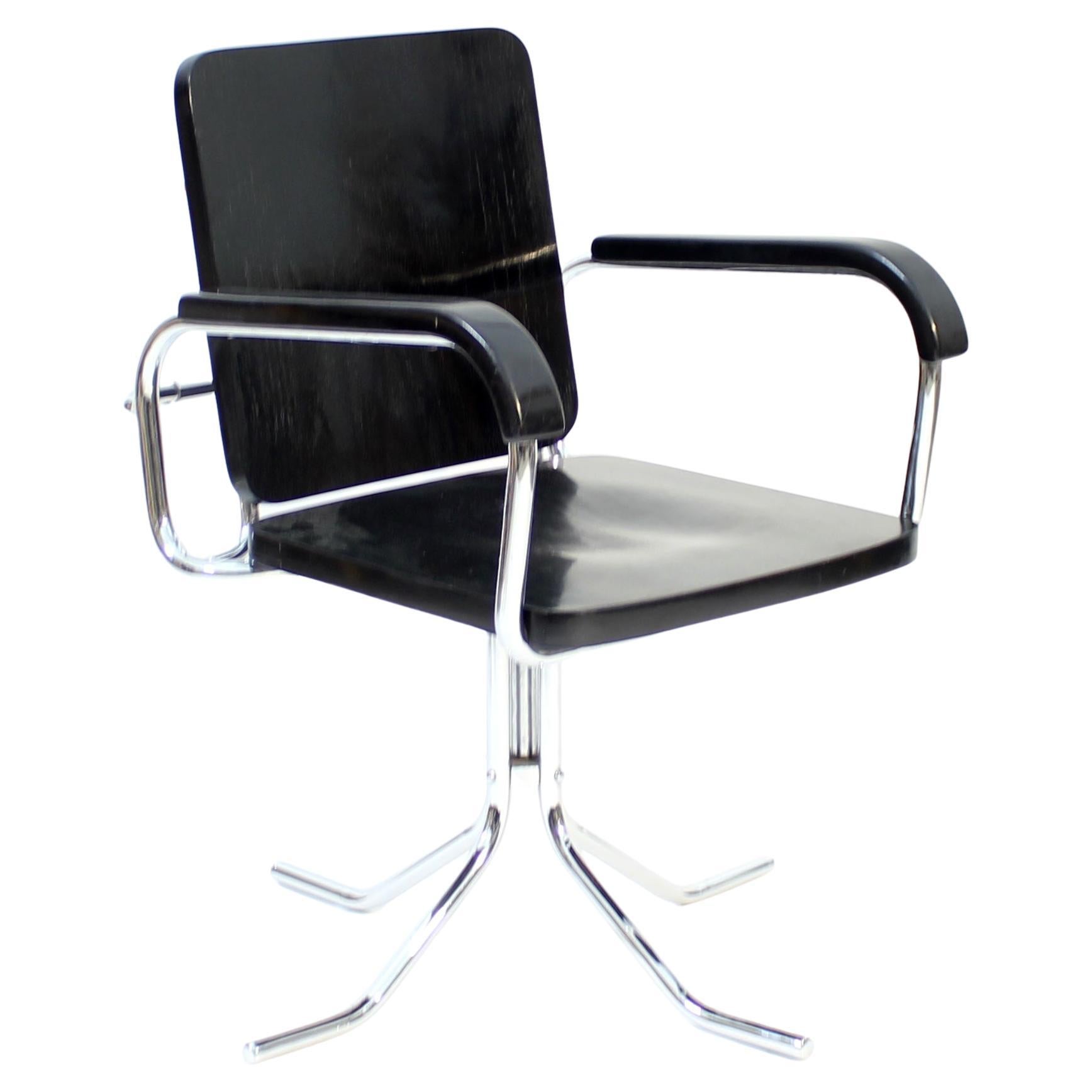 Mücke-Melder, adjustable Bauhaus style swivel chair, Czechia, 1930s