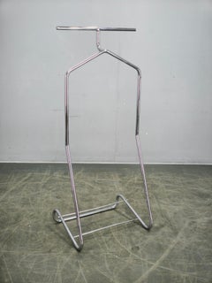 Mücke Melder Bauhaus Chrome Valet Stand, Czechoslovakia 1930s