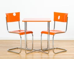 Ensemble de table et de 2 chaises de salle à manger Mücke & Melder, années 40