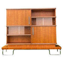 Mücke-Melder Highboard-Vitrine Ikonischer Funktionalismus aus der Tschechoslowakei der 1930er Jahre