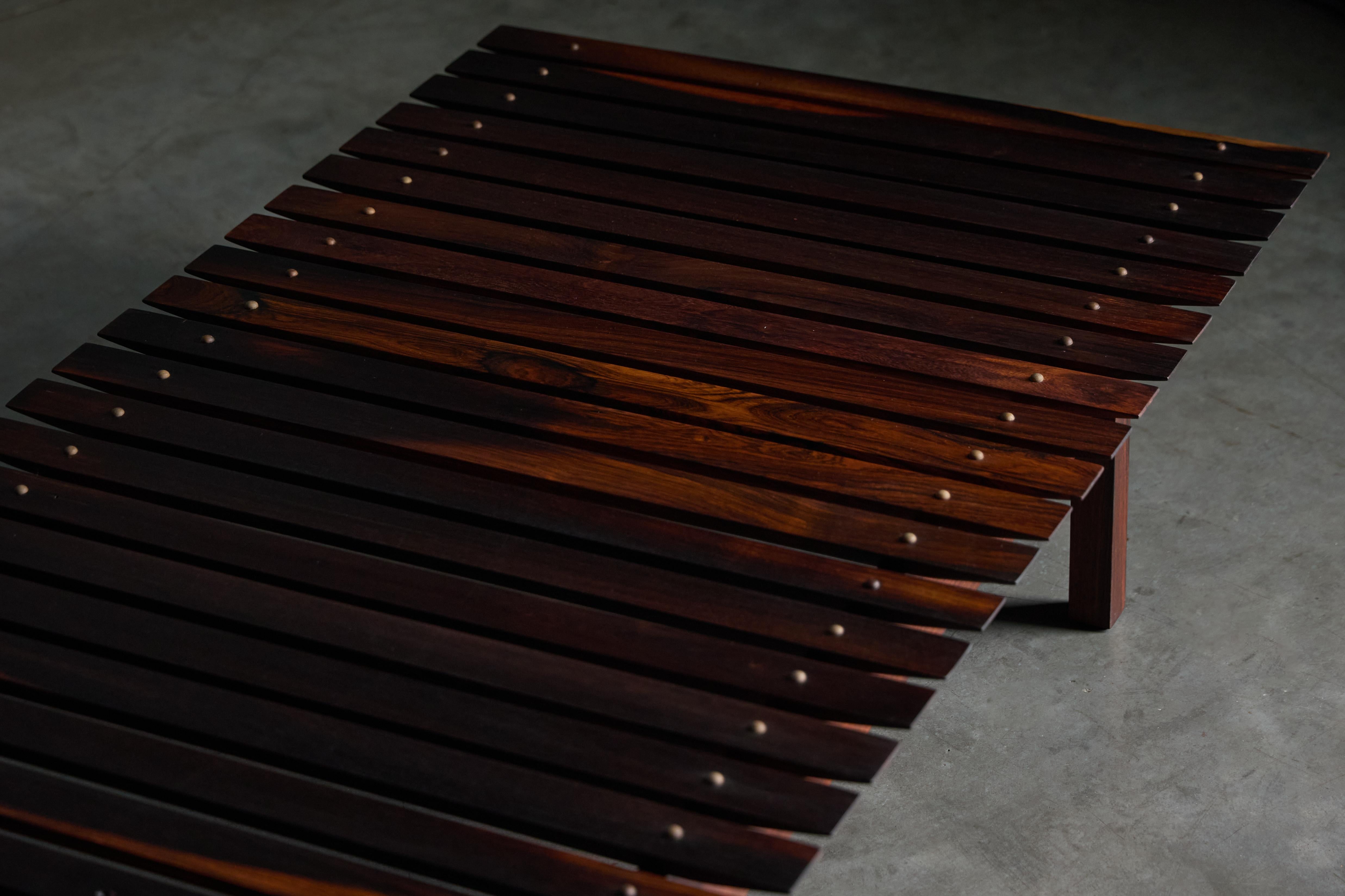 Mid-Century Modern Mucki Bench by Sergio Rodrigues for OCA, Brazil, 1960s For Sale