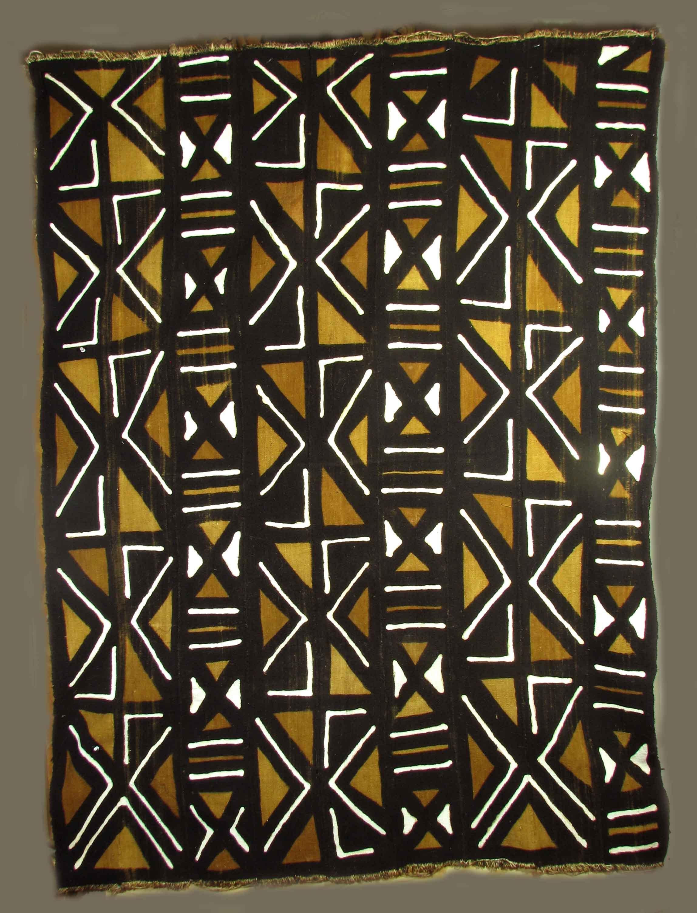 Tribal Mud Cloth 'Bogolanfini', Mali, Bamana People, Mid-20th Century For Sale