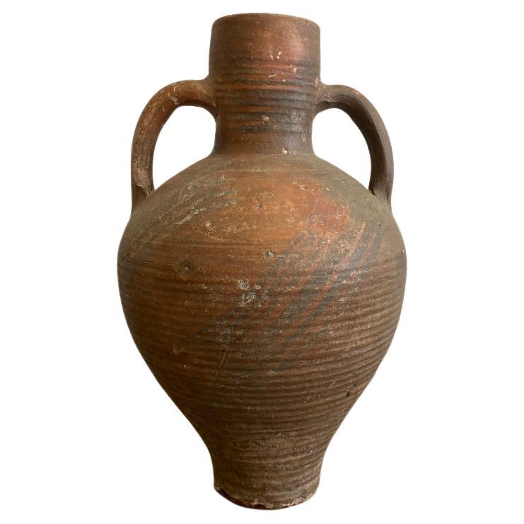 Vaso di fango in terracotta metà XX