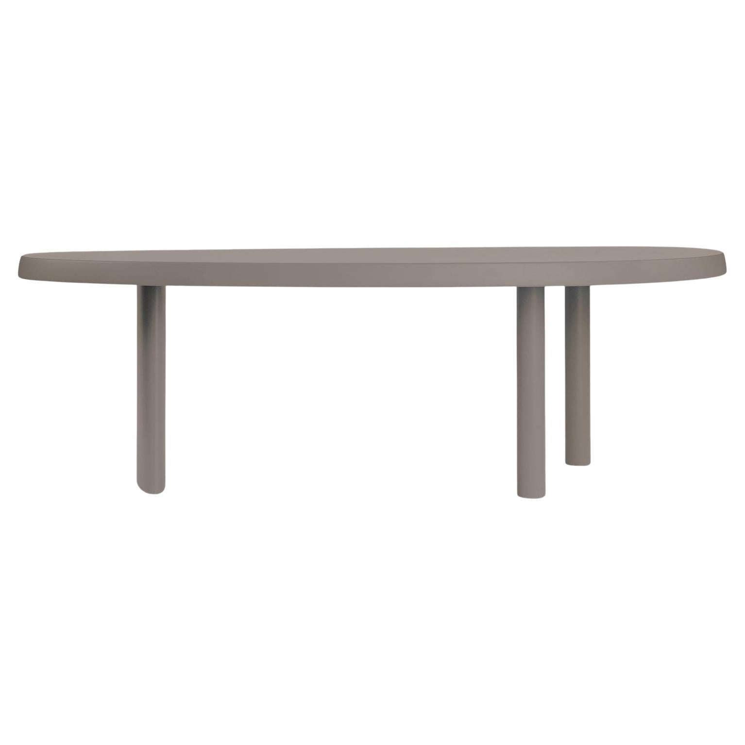 Mud Matte Lacquer Finished Solid Oak Dining Table, Cassina For Sale