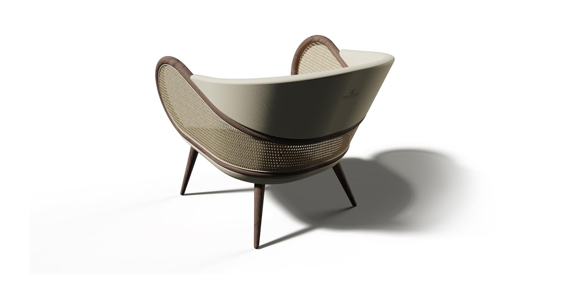 Mudhif Armchair by Alma de Luce In New Condition For Sale In Joane, PT