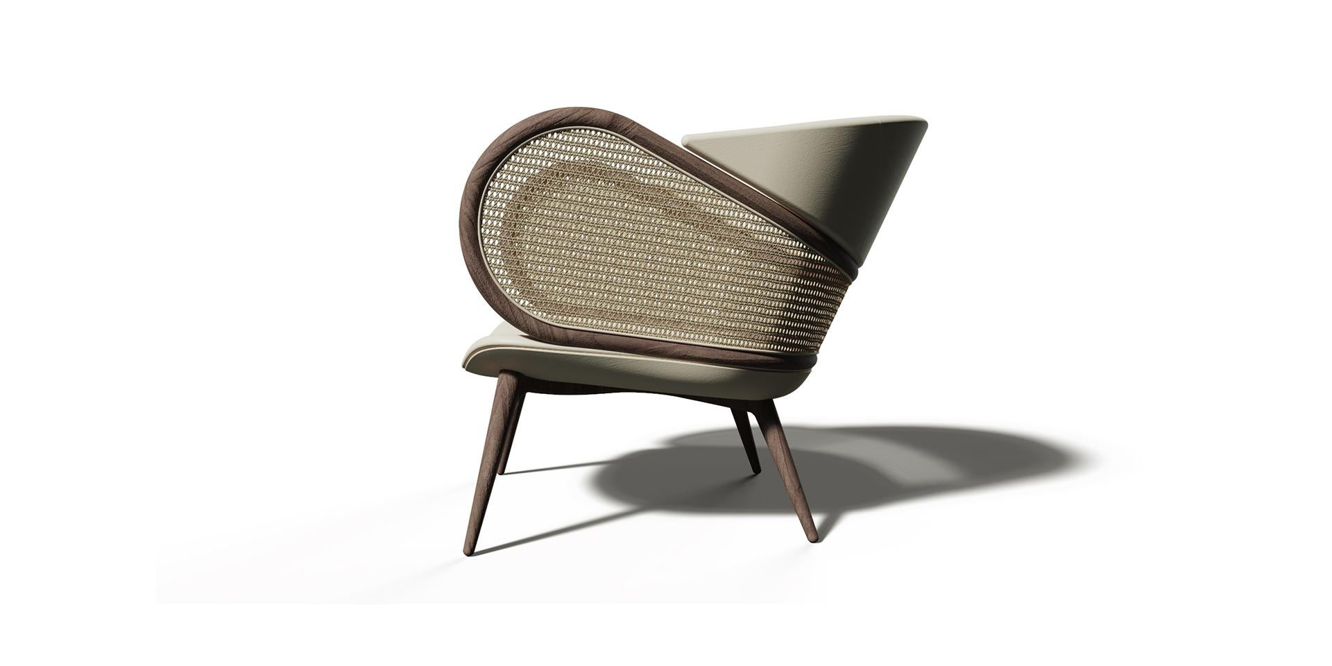 Contemporary Mudhif Armchair by Alma de Luce For Sale