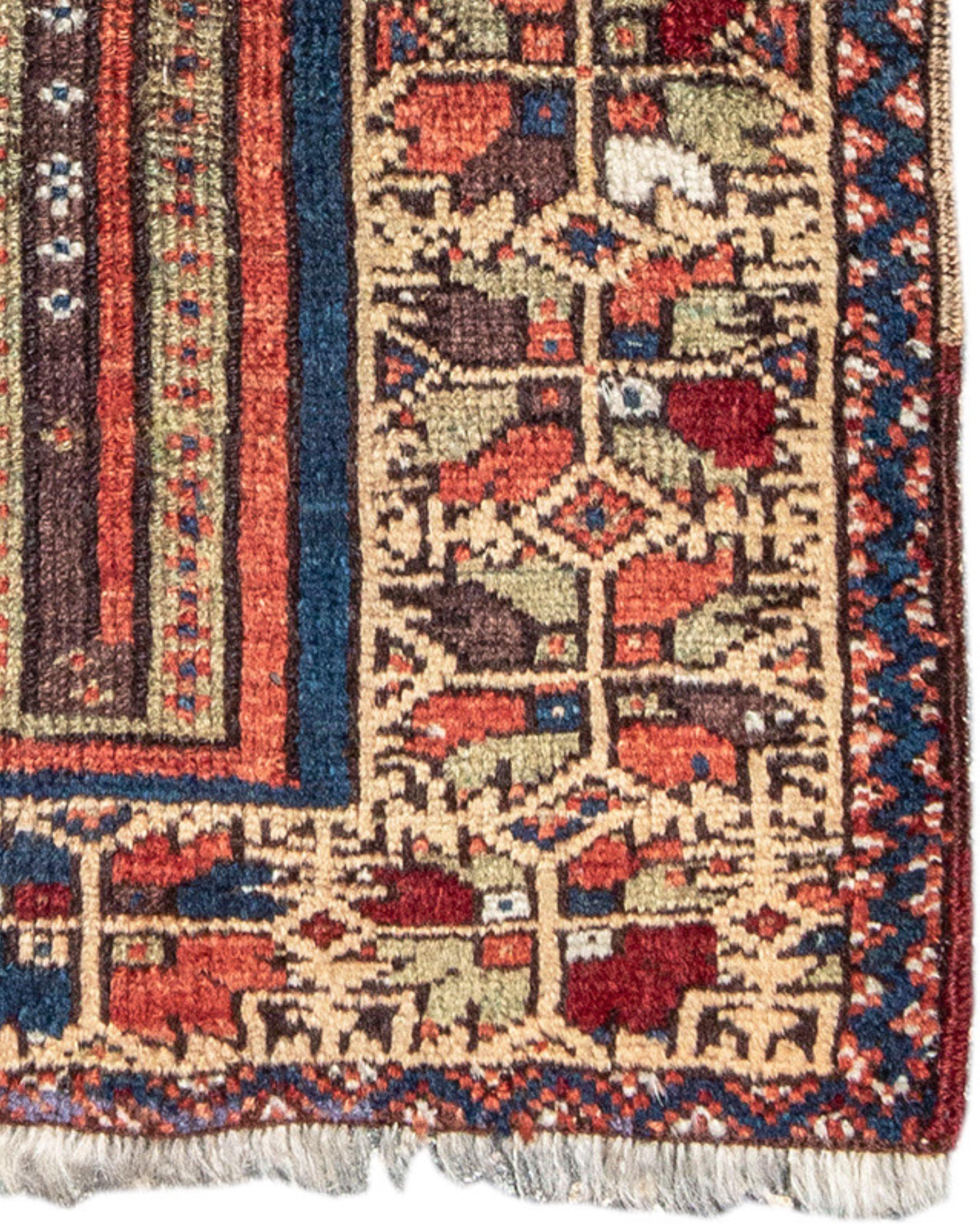 Mudjur Yastic Rug, 19th century In Excellent Condition For Sale In San Francisco, CA