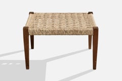 Muebles Austin, Stool, Pine, Rush, Mexico, 1950s