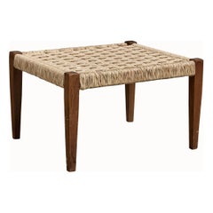 Muebles Austin, Stool, Pine, Rush, Mexico, 1950s