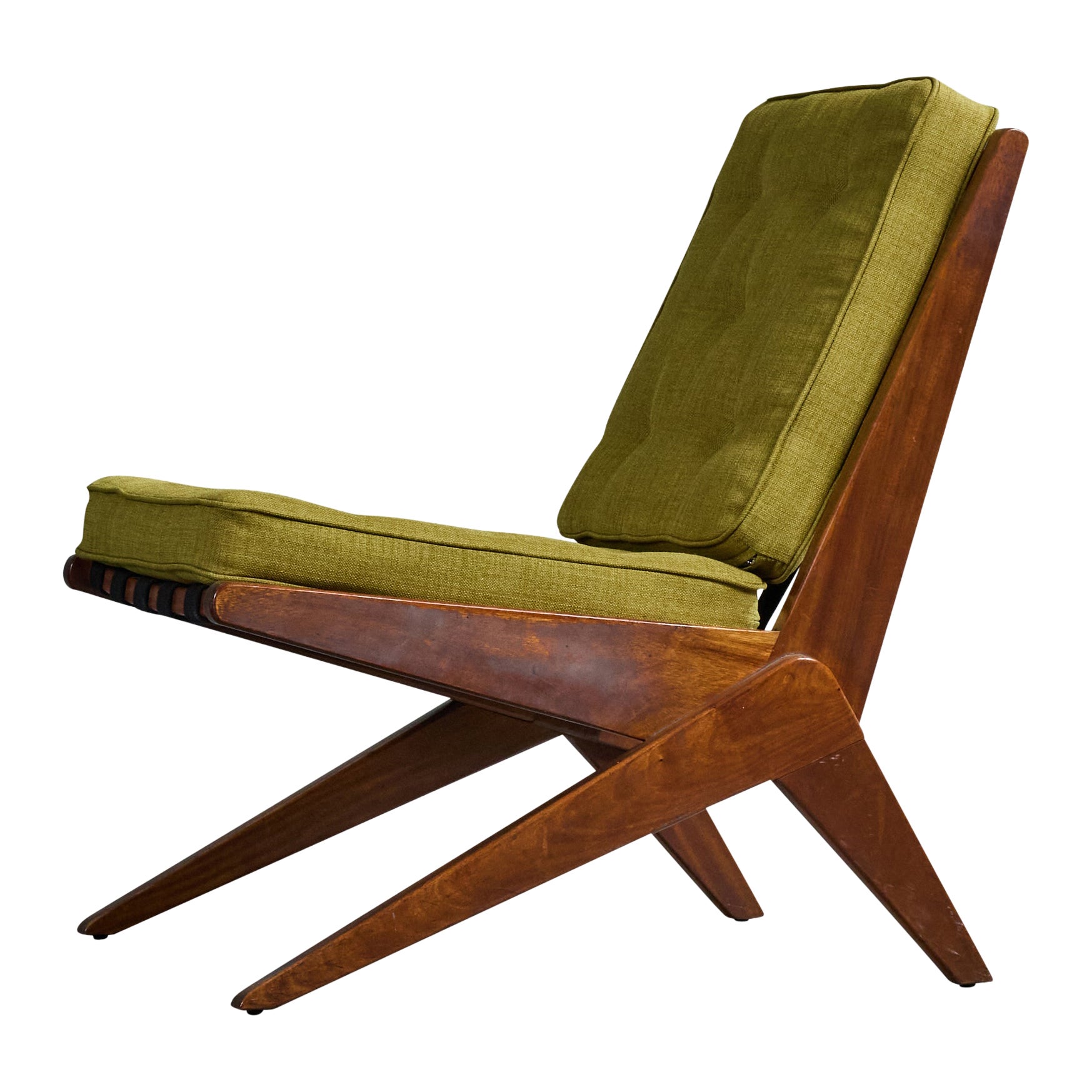 Muebles Diaz, poltrona, legno, tessuto, Argentina, anni ’60