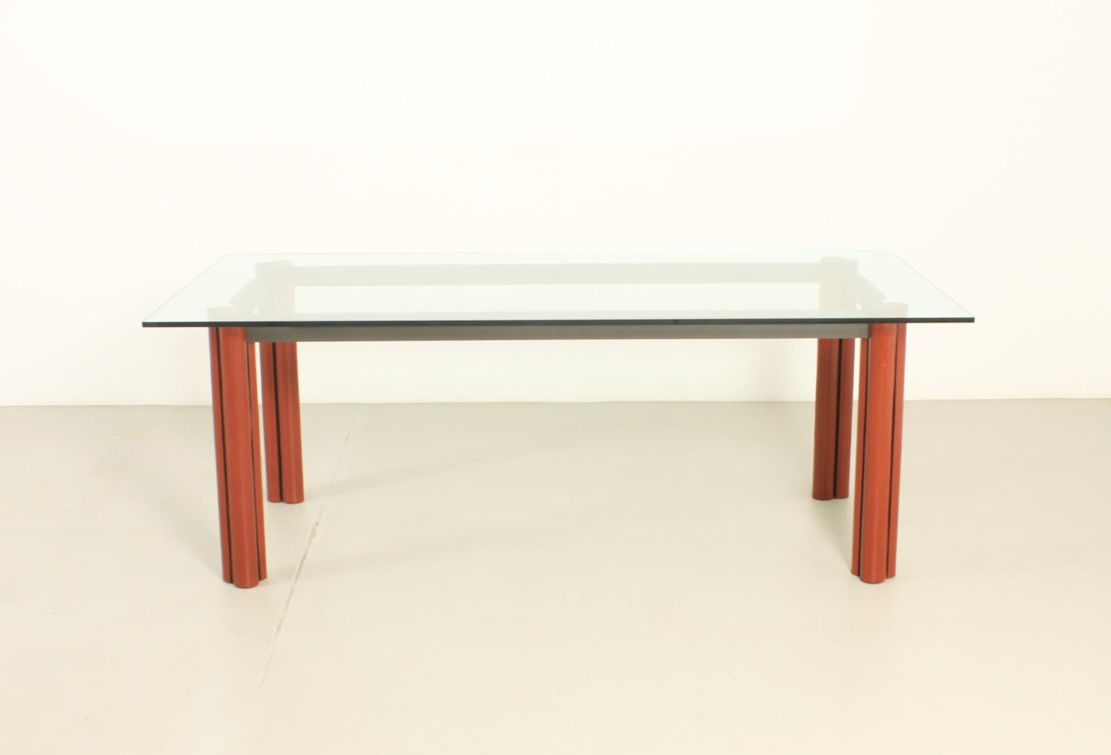 Italian Mugello Dining Table by Giotto Stoppino and Lodovico Acerbis, Italy, 1987 For Sale