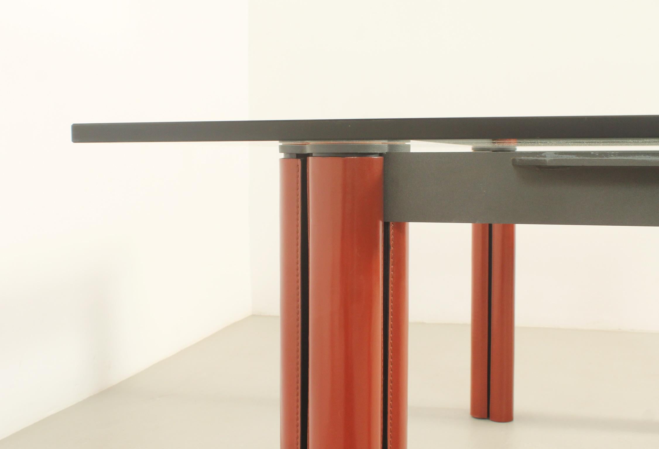 Metal Mugello Dining Table by Giotto Stoppino and Lodovico Acerbis, Italy, 1987 For Sale