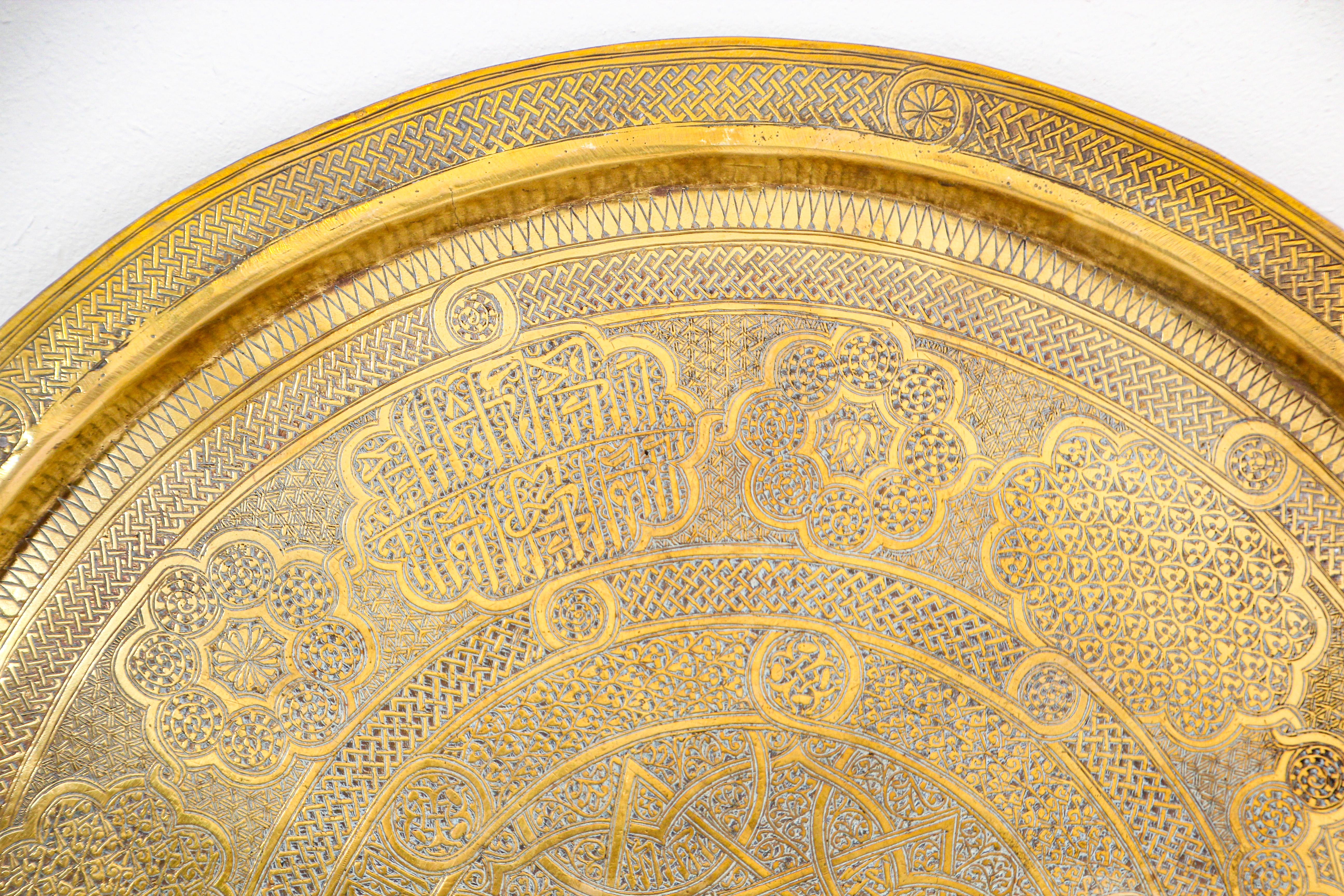 indian brass tray