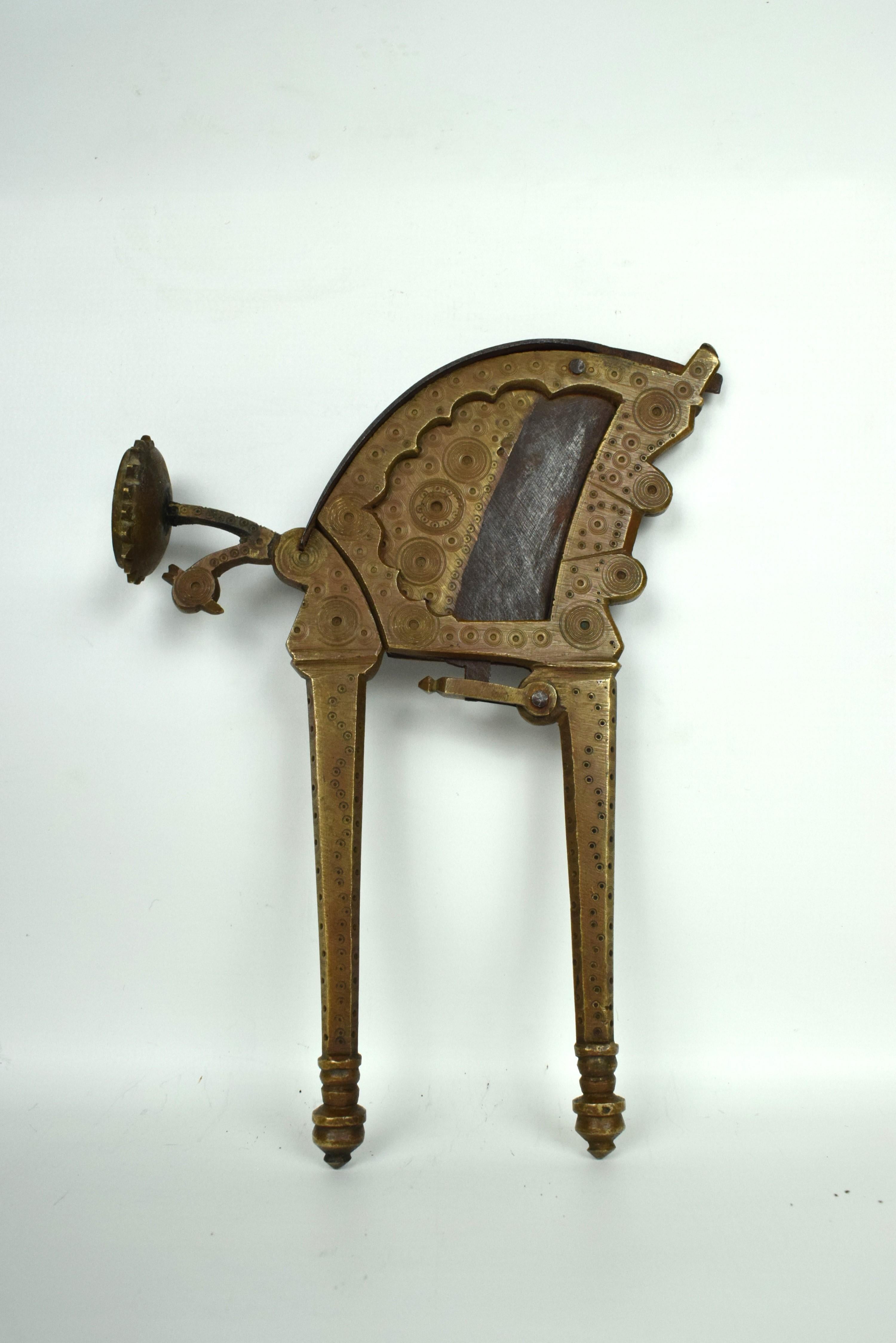 Hand-Carved Mughal Indian Betel Nut Cutter, Mid 19th Century For Sale