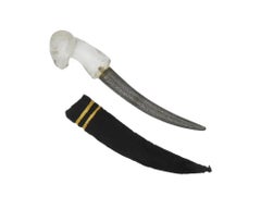 Mughal Indian Rock Crystal Ram Khanjar Dagger