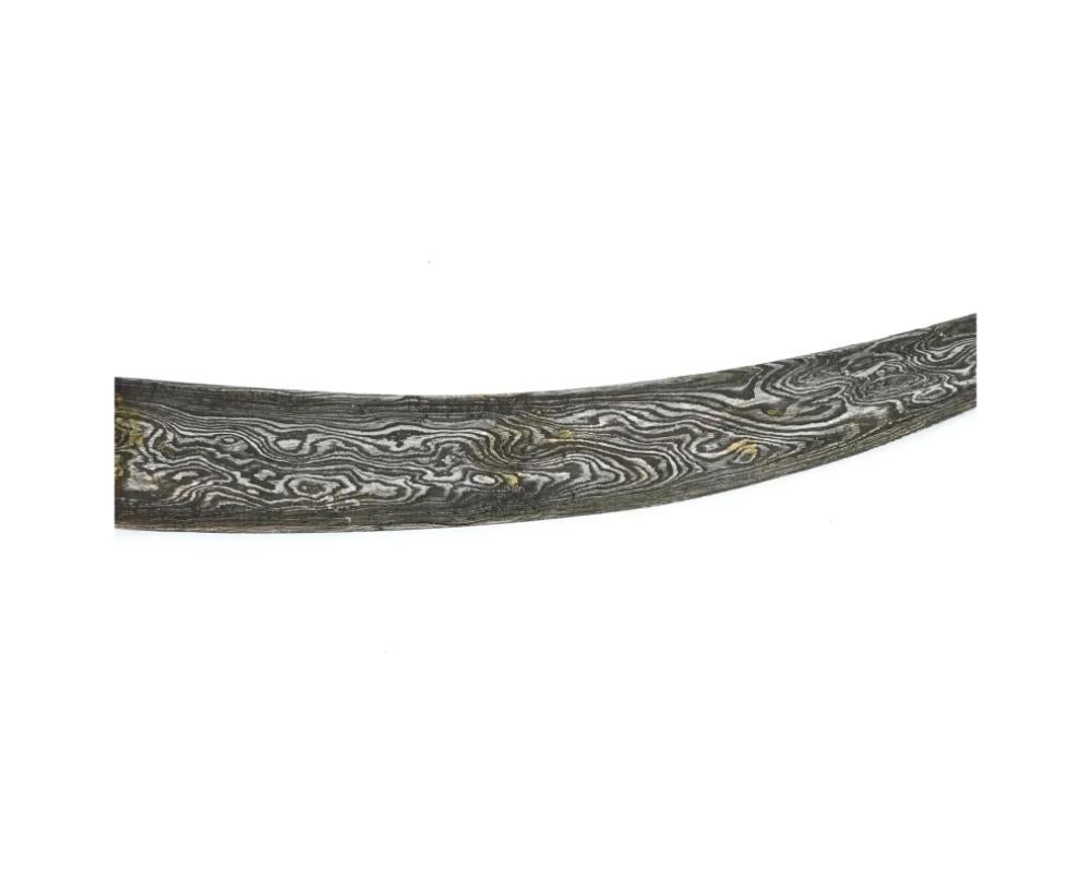 Steel Mughal Indian Rock Crystal Ram Khanjar Dagger For Sale