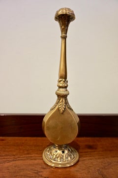 Mughal Islamic Brass Rosewater Sprinkling Perfume Flask with Ornamentation