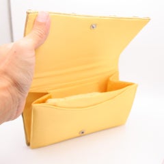 MUGHAL Late Art-Deco 1930's Clutch Purse Silk, Gold & Silver With Green Emeralds