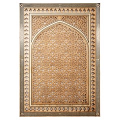 Mughal Majesty: Carved Marble Jali Screen/Window 73.25"H