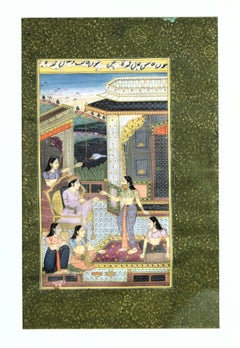 Mughal Miniature depicting an Indian Maharaja, 19th Century