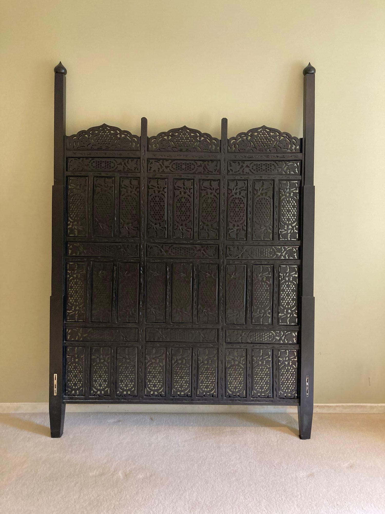 Mughal Raj Four Poster Bed Anglo Indian Portuguese Baroque Lisbon Bed For Sale 3