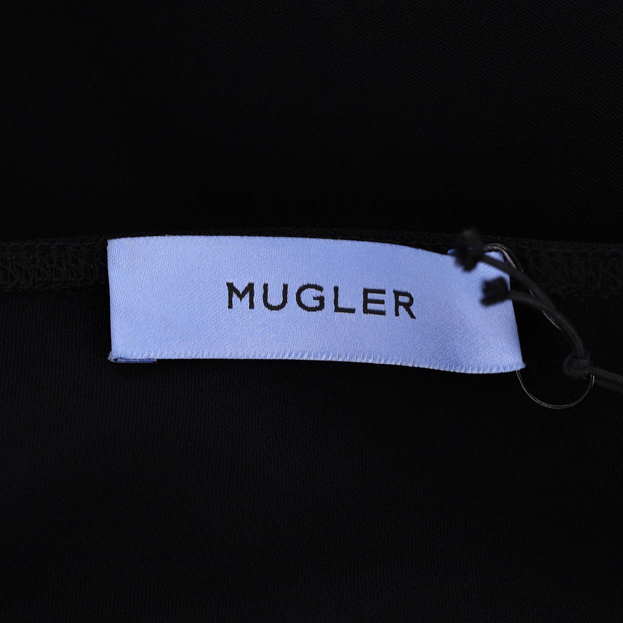 Mugler Asymmetrisches Bodycon-Kleid mit Rundhalsausschnitt im Angebot 1