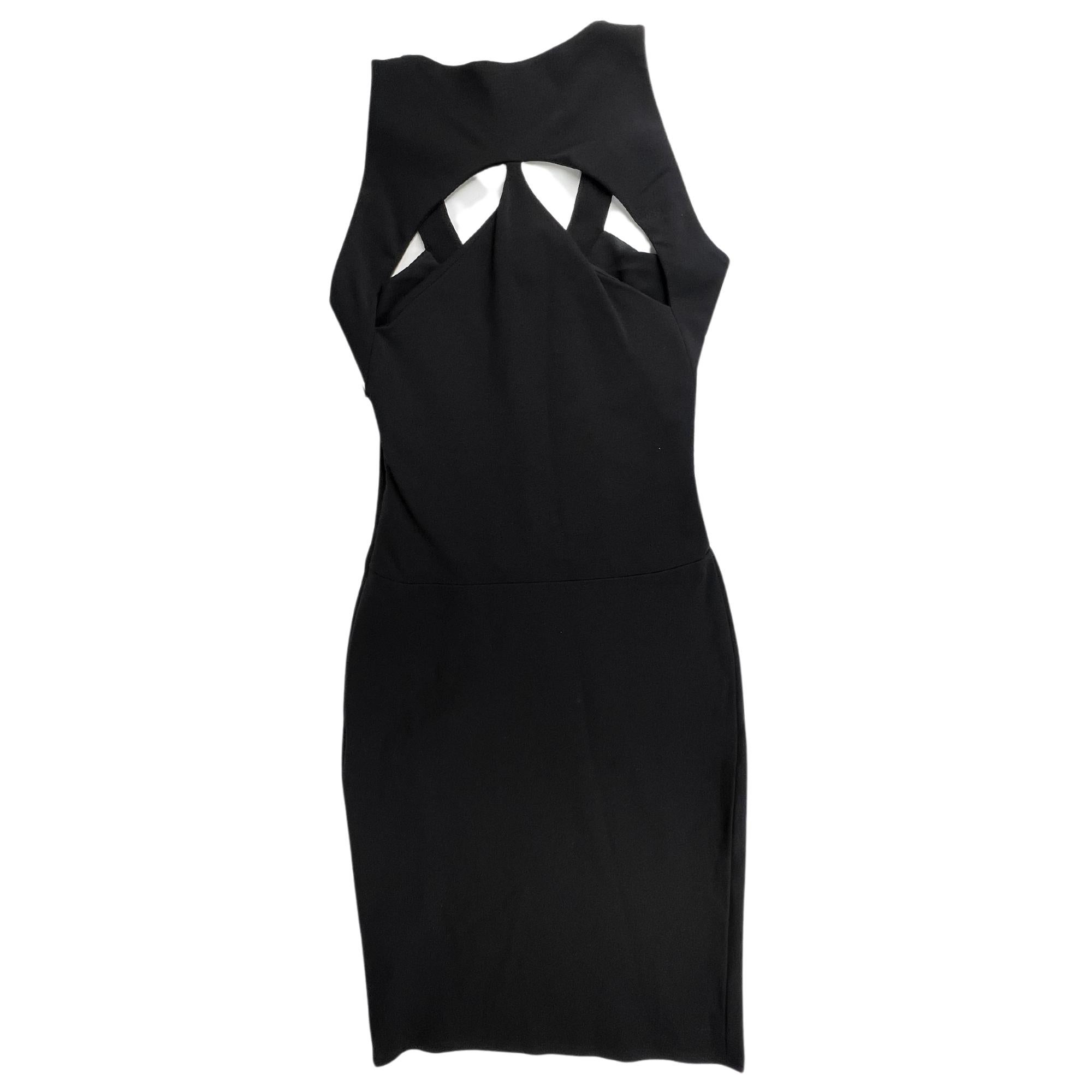Mugler Black Square Neckline Mini Dress (US4) 1