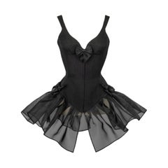 Mugler Black Tutu Dress, 1990s